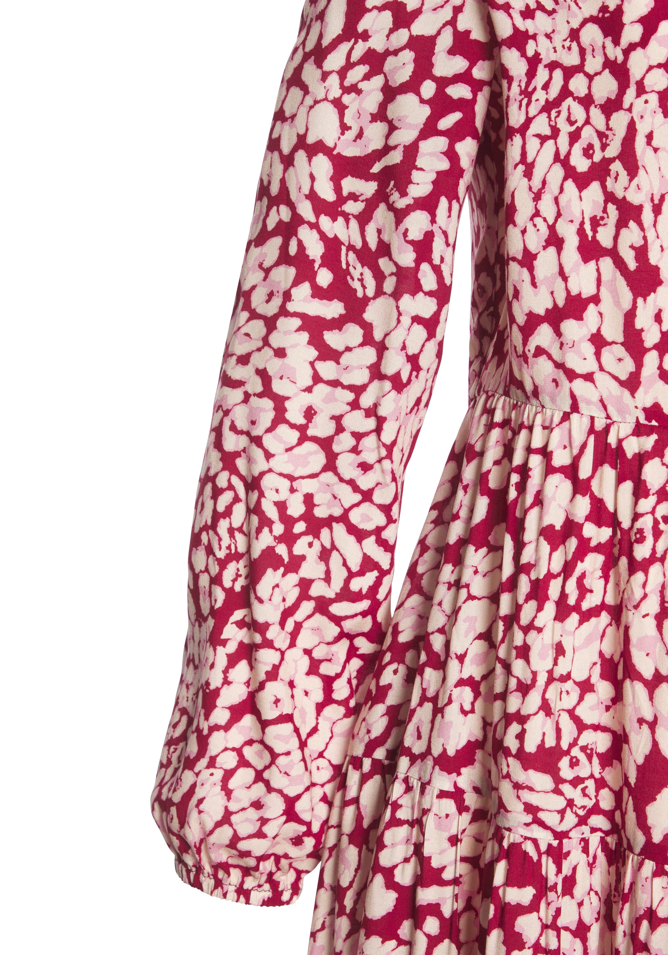 Thumbnail - LASCANA Maxikleid mit buntem Leoprint und Volants, Sommerkleid