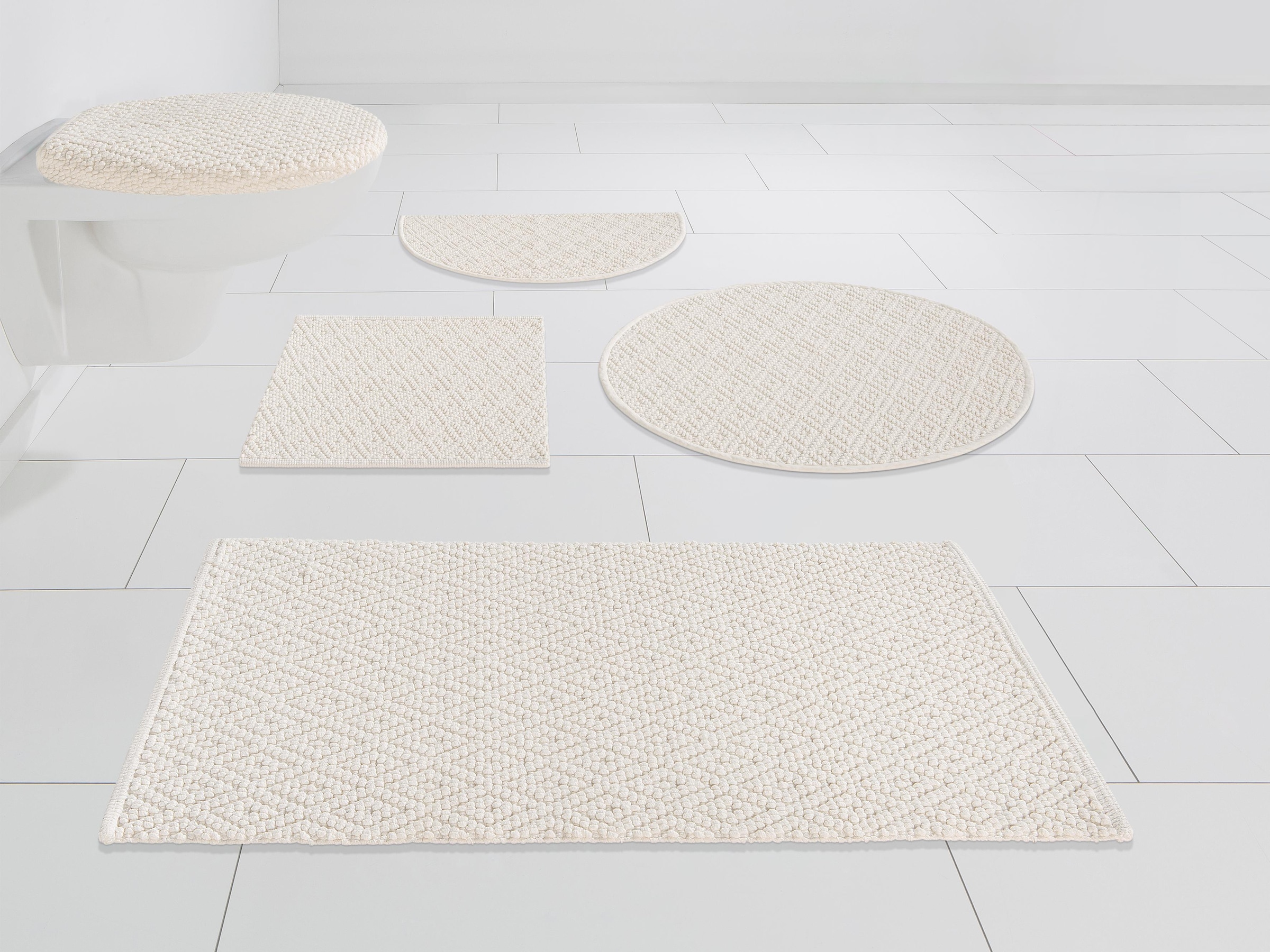 OTTO home Badematte "Numan, Badvorleger, Badezimmer Teppich" Höhe 10 mm fuß günstig online kaufen