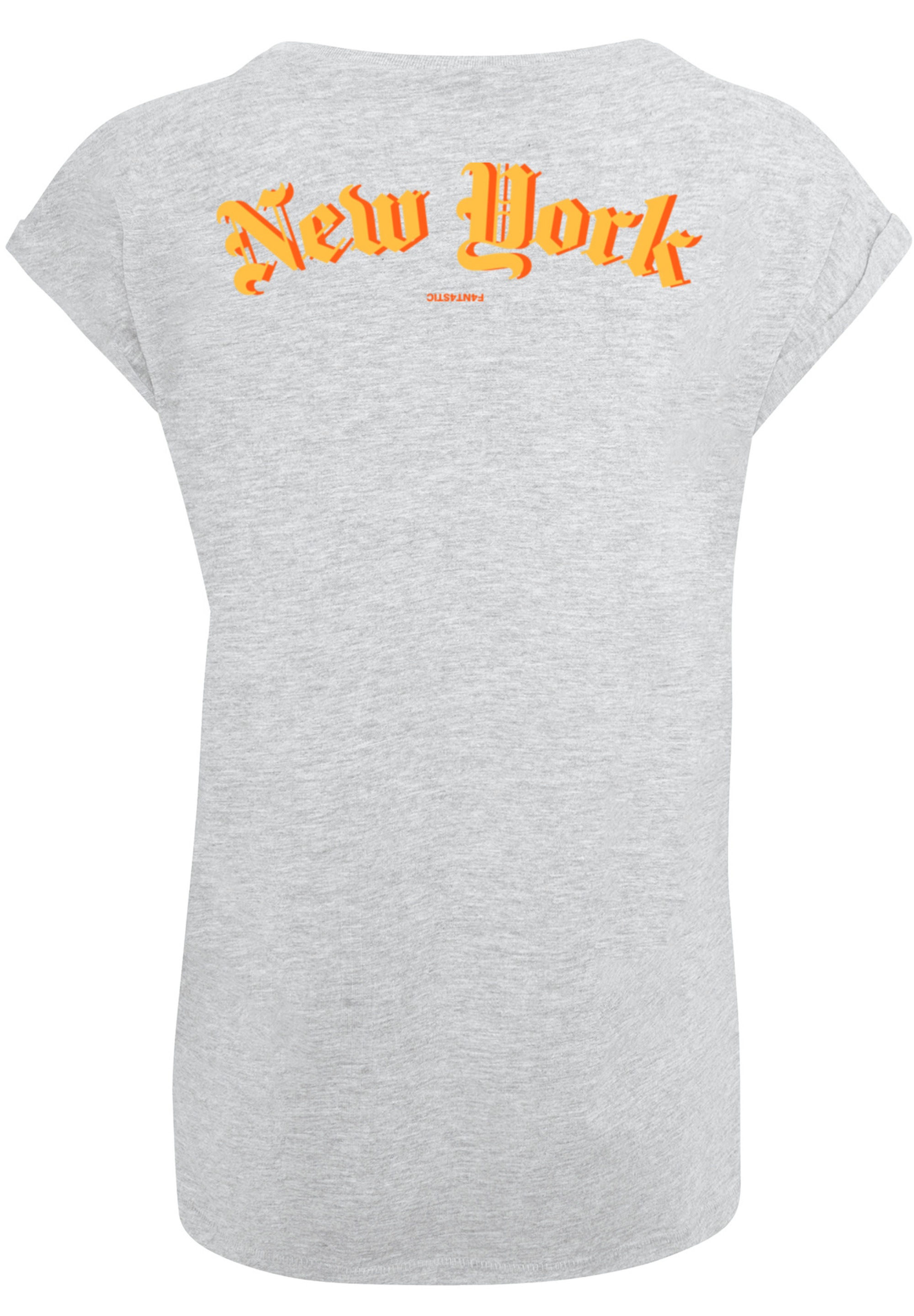 F4NT4STIC T-Shirt »New York Orange SHORT SLEEVE TEE«, Print