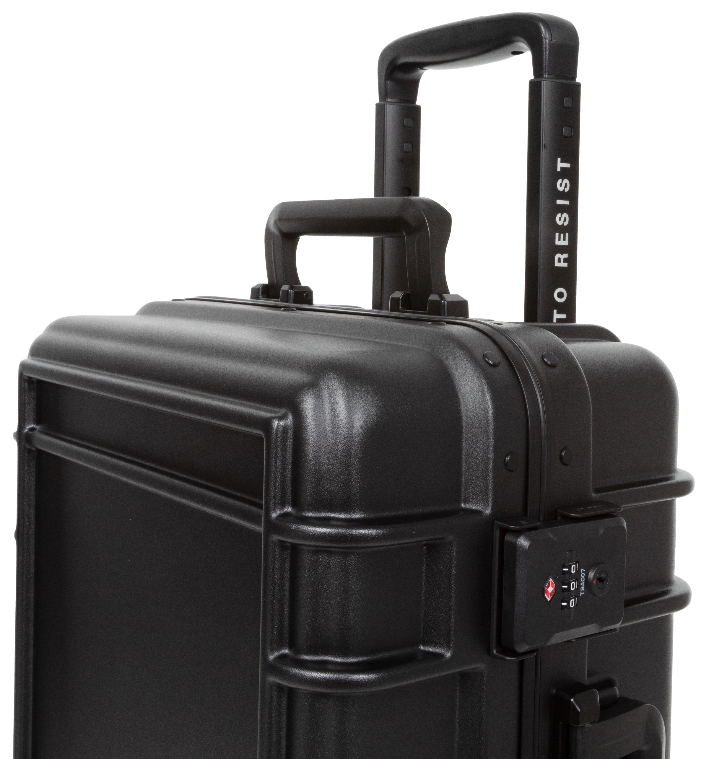 Eastpak Weichgepäck-Trolley »RESIST'R CASE S BRUSHED METAL«, 4 St. Rollen, Reisegepäck Handgepäck-Koffer TSA-Zahlenschloss