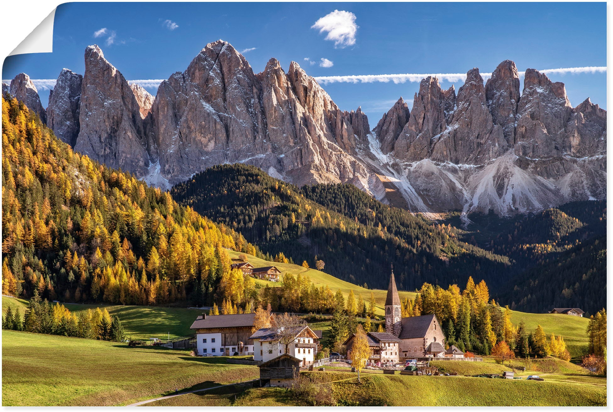 Artland Wandbild "Herbst in Südtirol", Berge & Alpenbilder, (1 St.), als Le günstig online kaufen