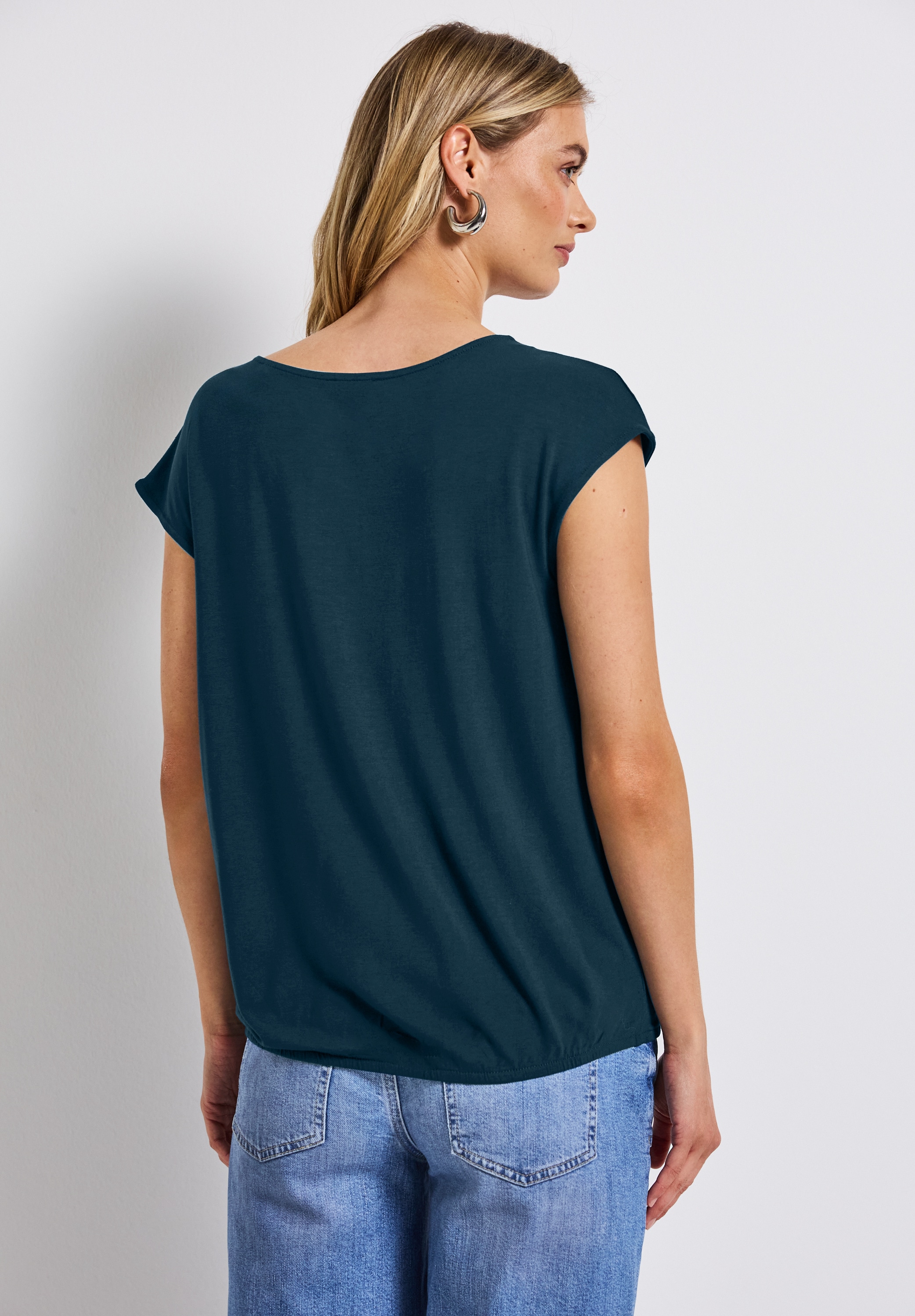 STREET ONE T-Shirt, bestehend aus einem Materialmix