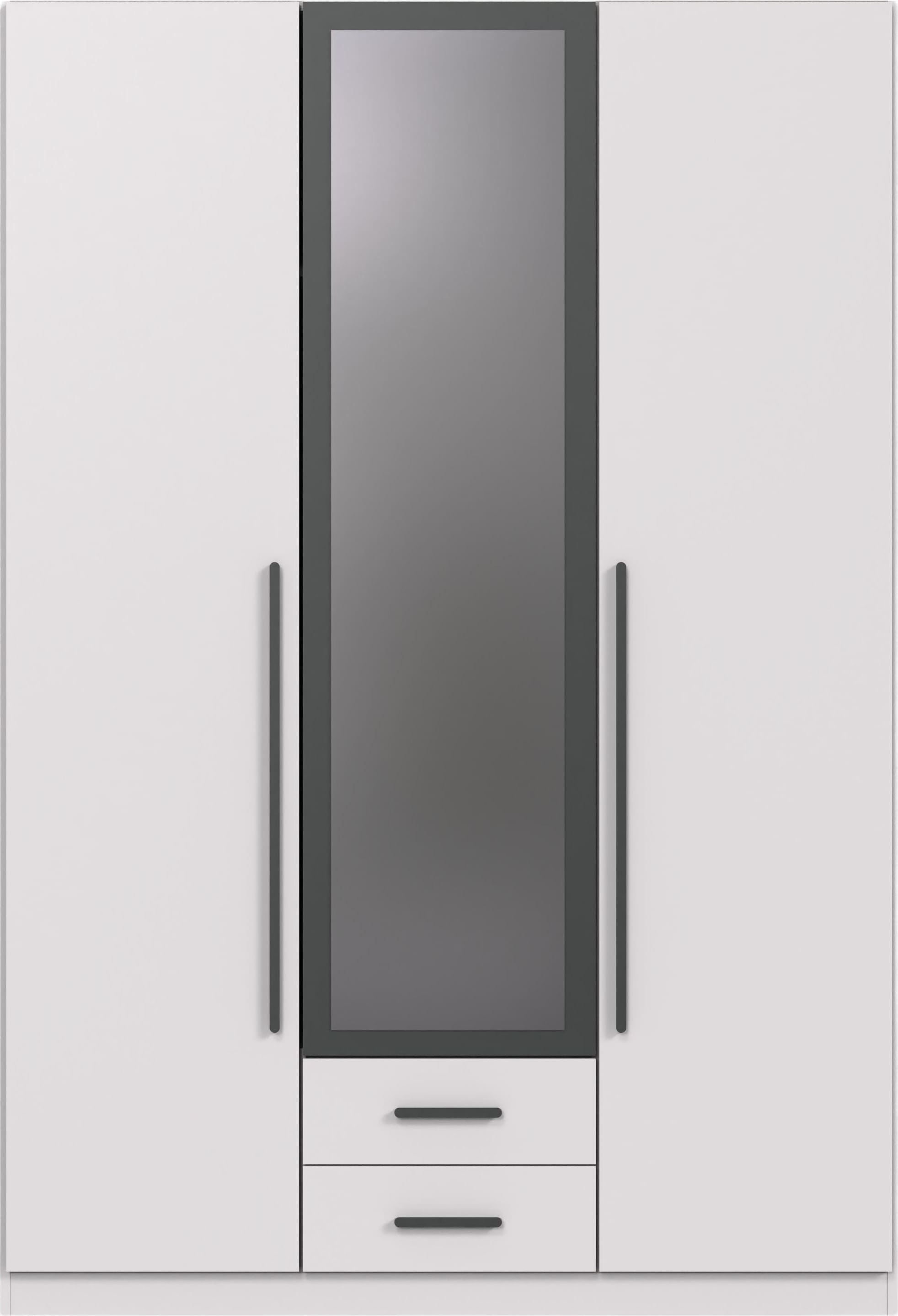 Wimex Kleiderschrank "Marburg erhältlich in den Breiten 135cm & 180cm" inkl. Spiegel und zwei Schubladen