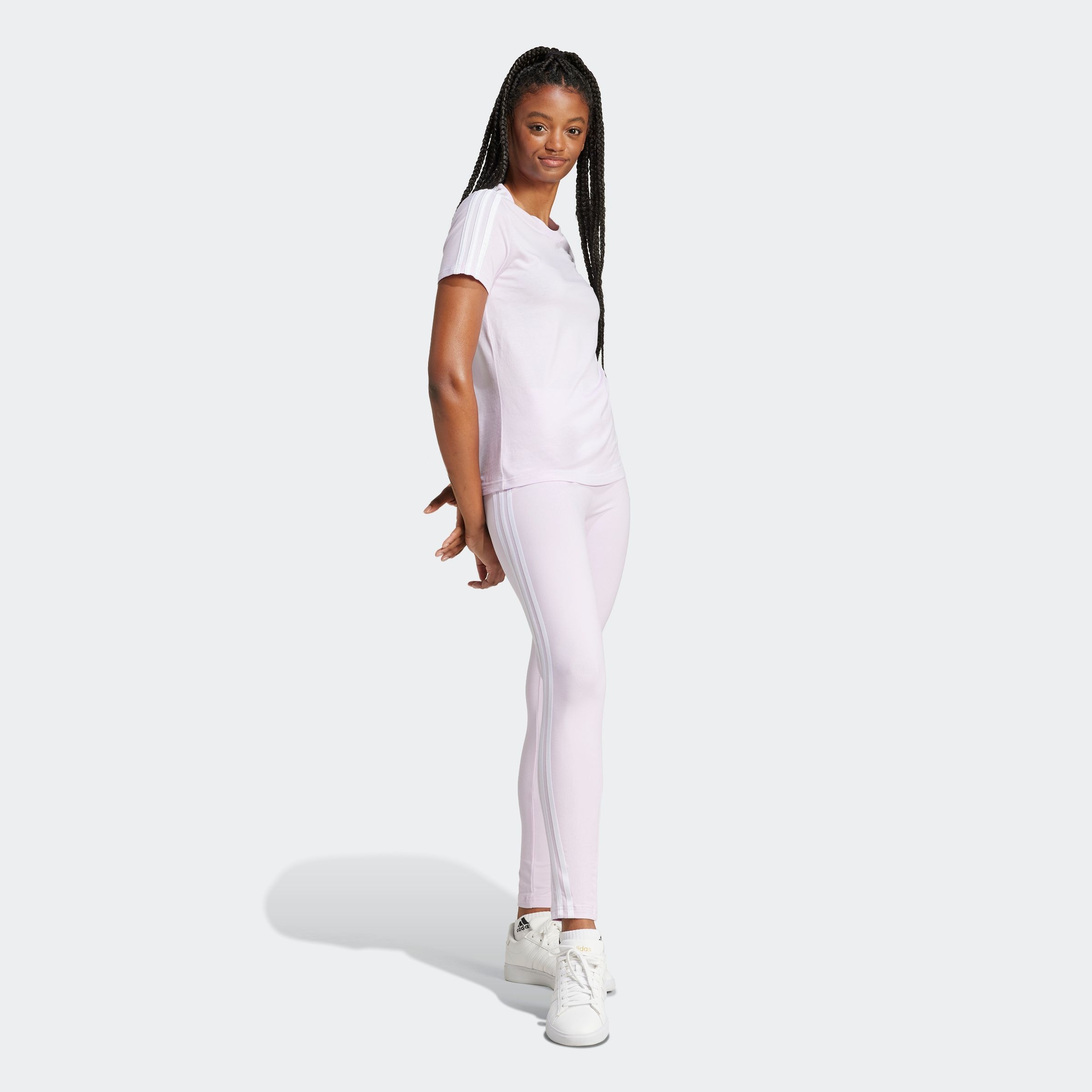 adidas Sportswear T-Shirt »LOUNGEWEAR ESSENTIALS SLIM 3-STREIFEN«