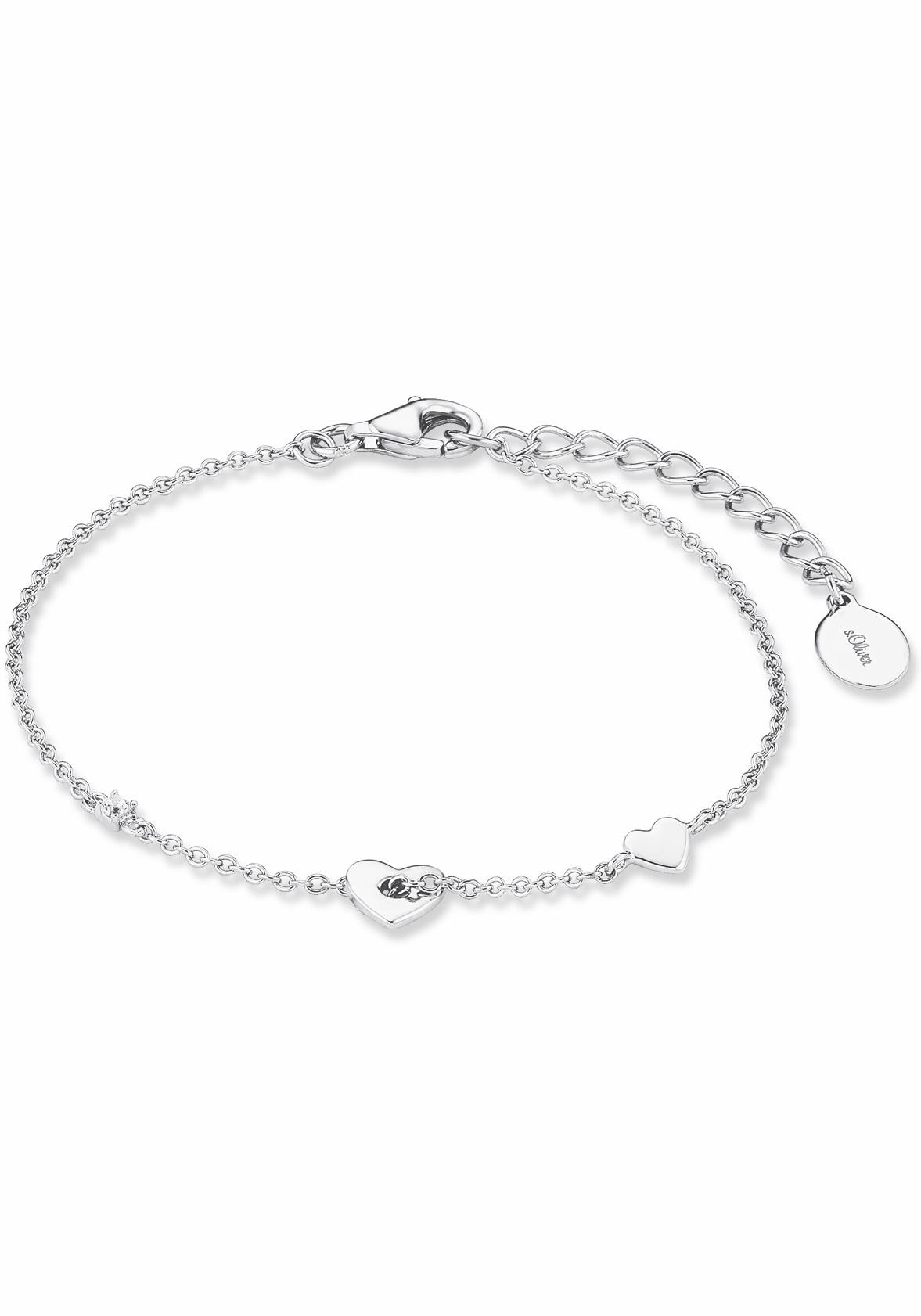 s.Oliver Silberarmband »Herz 2017226« su Zirkon...