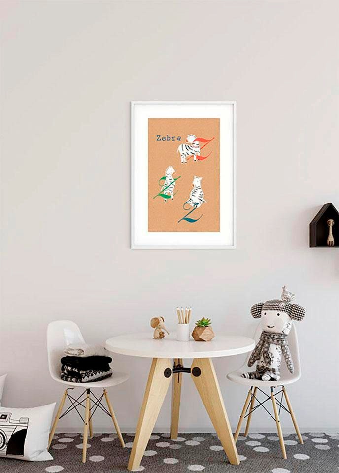 Komar Bild »ABC Animal Z«, Buchstaben, (1 St.), Wandbild zur Dekoration - ohne Rahmen