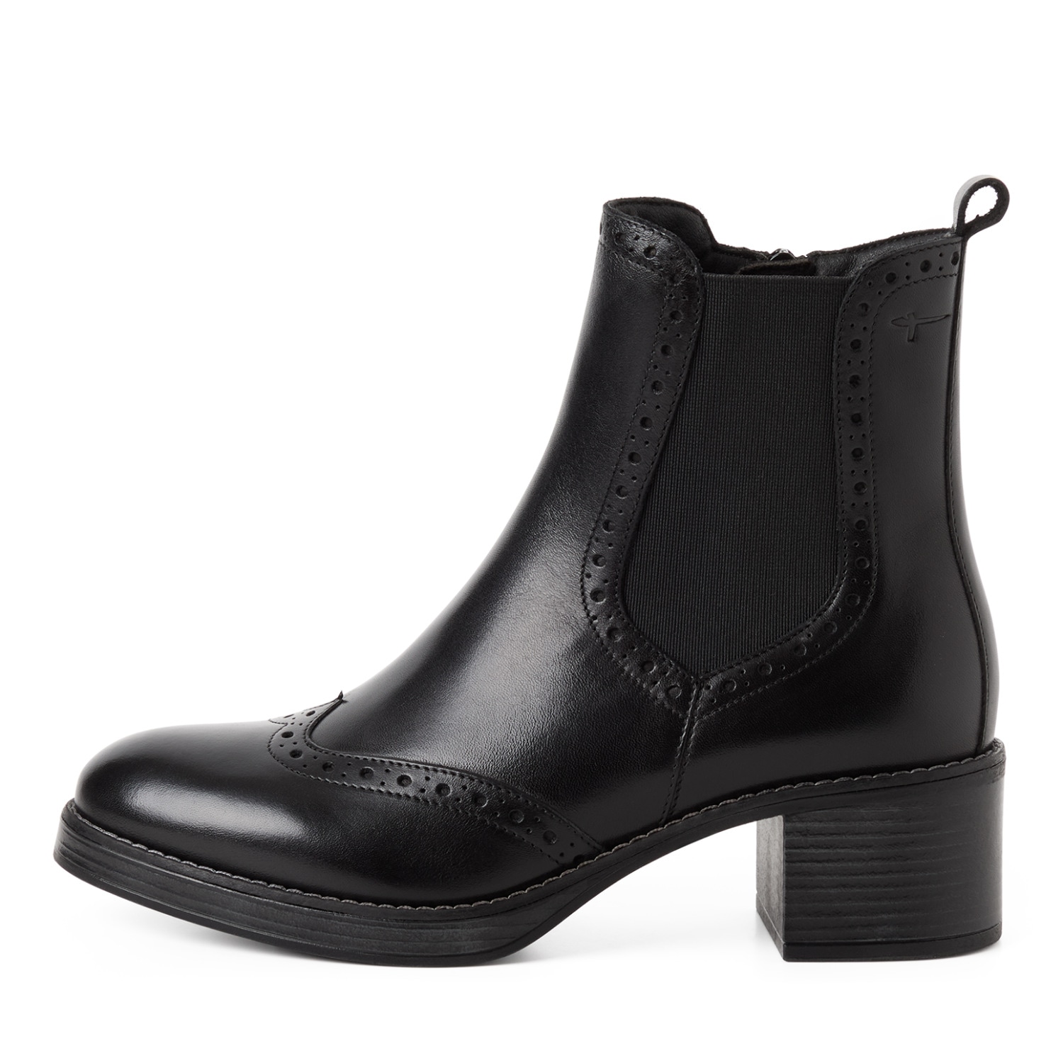 Tamaris Chelseaboots  Blockabsatz, Stiefelette mit Innenreißverschluss und Stretcheinsatz