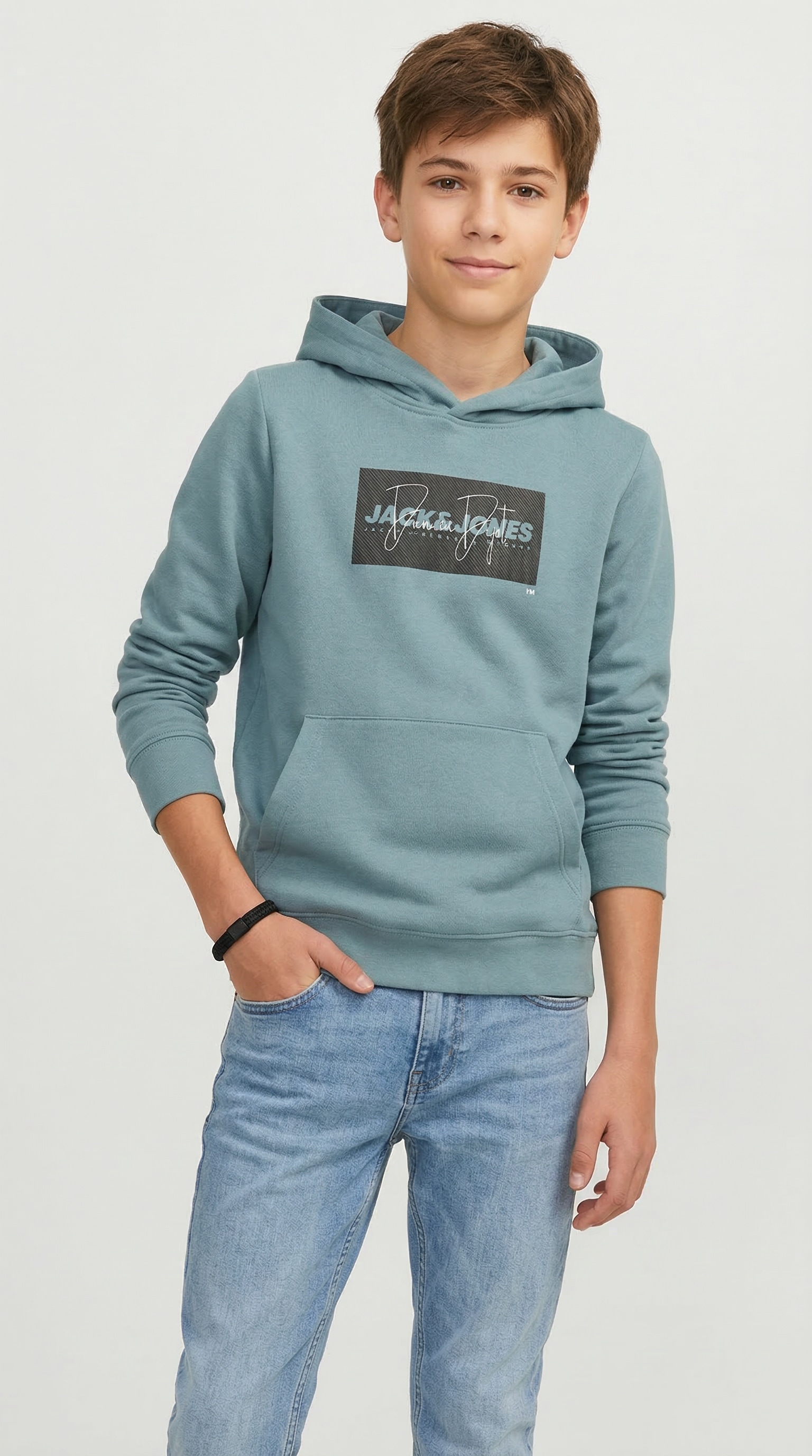 Jack & Jones Junior Kapuzensweatshirt »JJCOLE PRINT SWEAT HOOD JNR«, mit Logoprint

