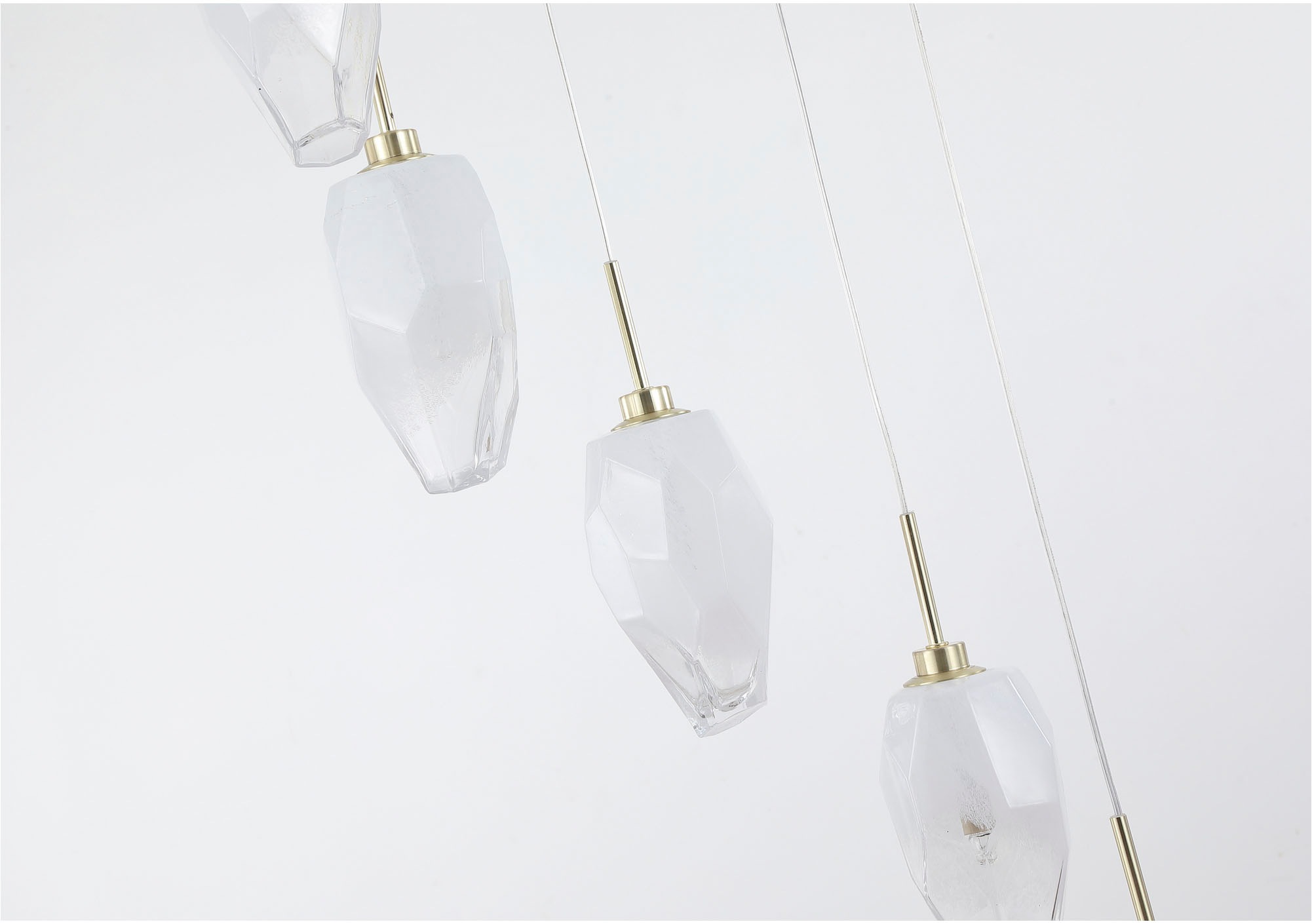 Searchlight Hängeleuchte »Hängeleuchte Rocky, 8-flammig« G9 1 Stk. Marmor-Optik