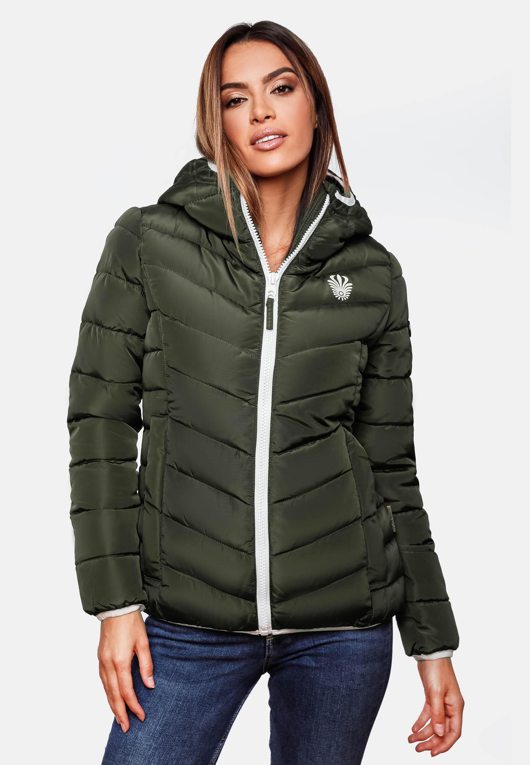 Navahoo Steppjacke »Elva«, mit Kapuze, stylische Damen Winterjacke mit Kapuze