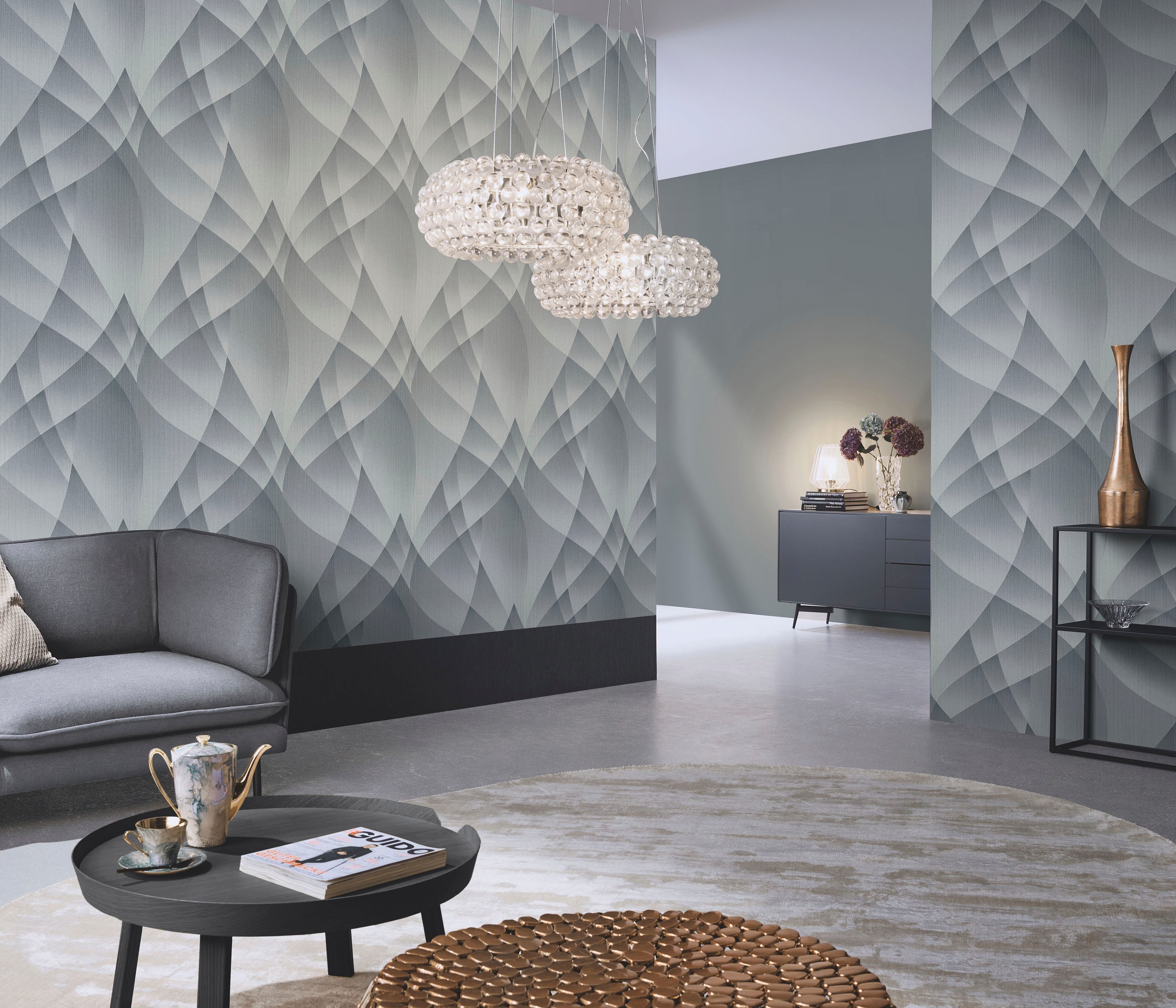 Fashion for walls Vliestapete »Lumina«, geometrisch, Phthalate frei, GUIDO MARIA KRETSCHMER