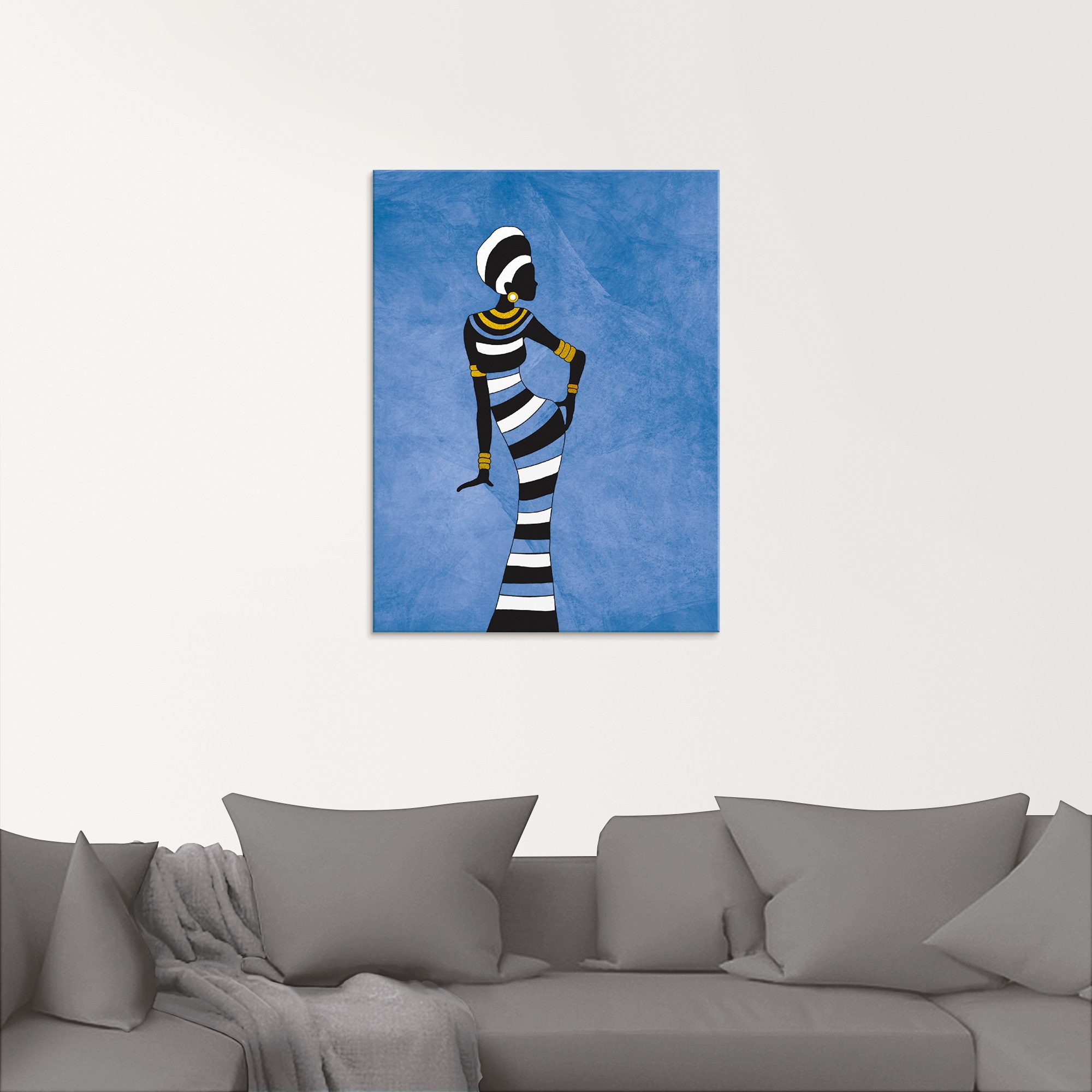 Artland Glasbild »Afrikanische Frau«, Frau, (1 St.), in verschiedenen Größen