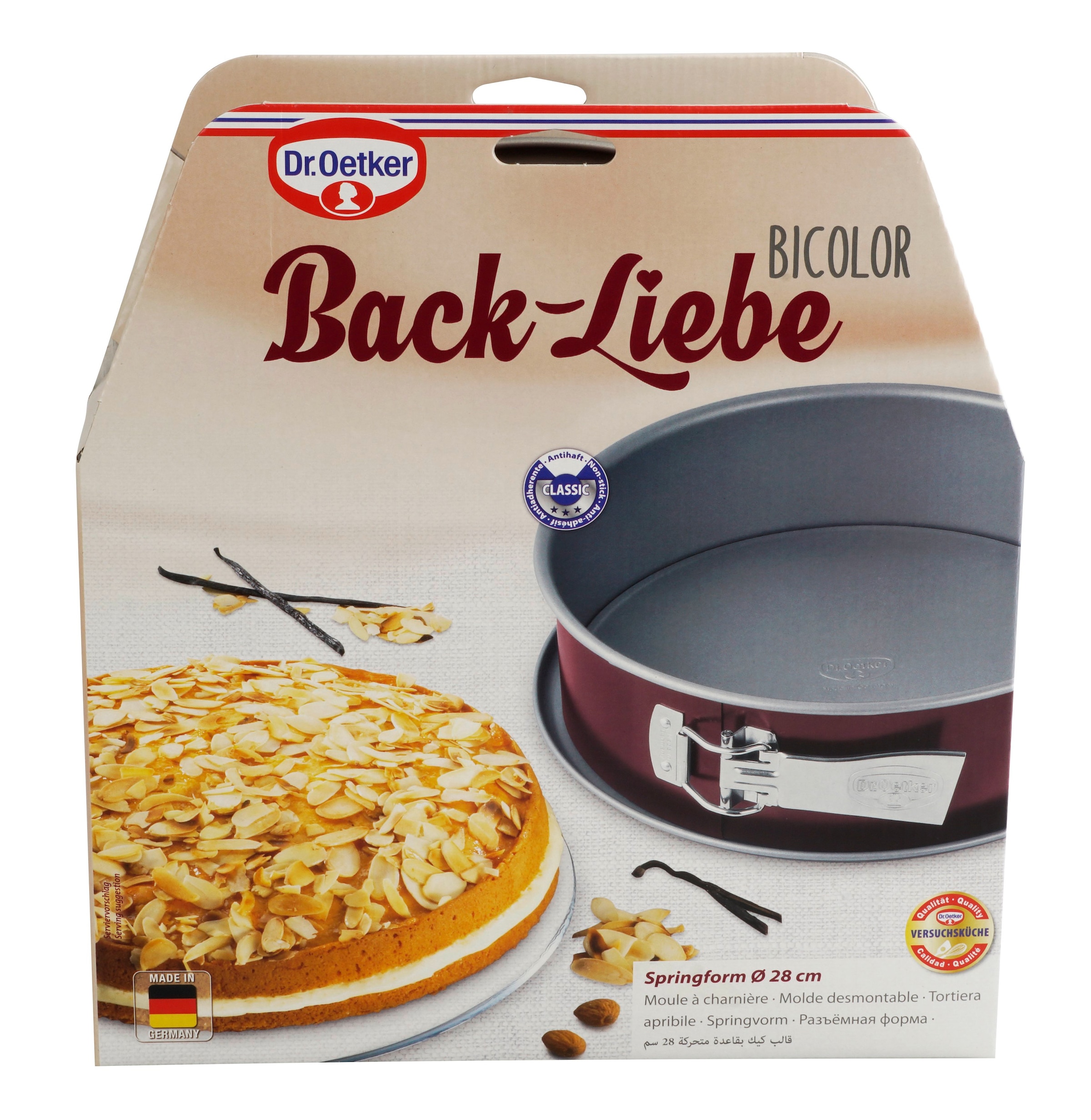 Dr. Oetker Küchenhelfer Springform »Back-Liebe Bicolor, mit Auslaufschutzboden, Ø 28 cm«