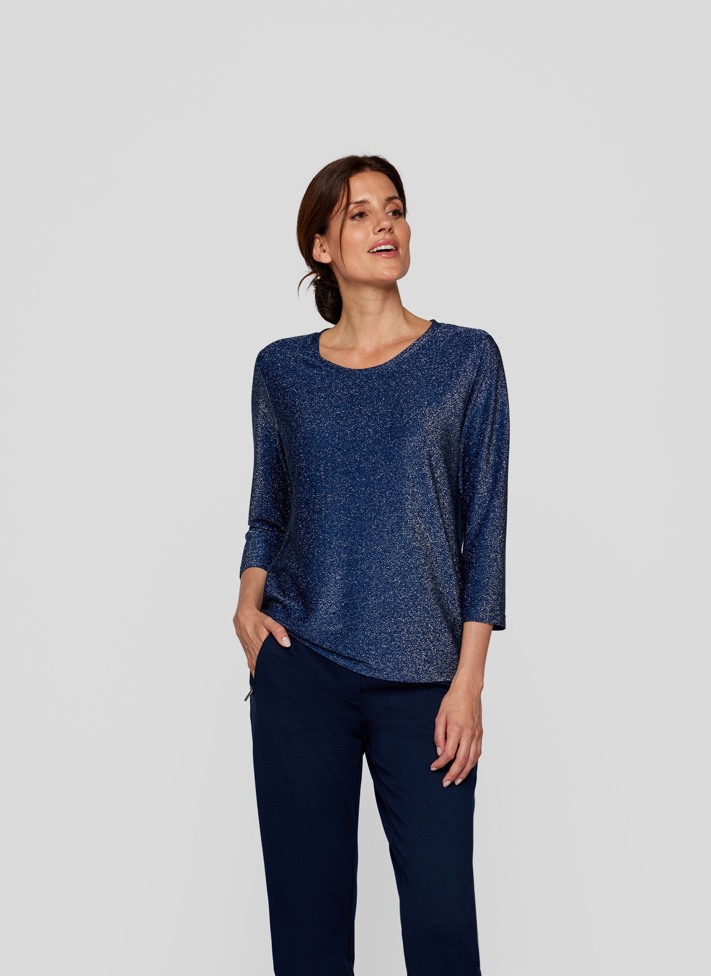 Rabe Palaidinė » Glitzerndes Shirt su 3/4-Ä...