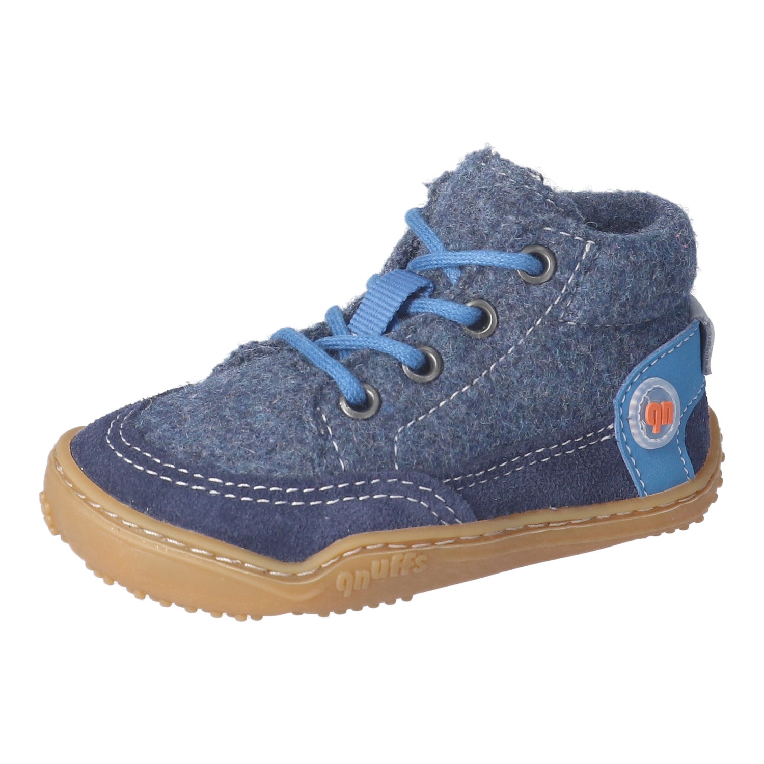 qnuffs "WEIDE" Schnürschuh mit Namenschild an der Rückseite