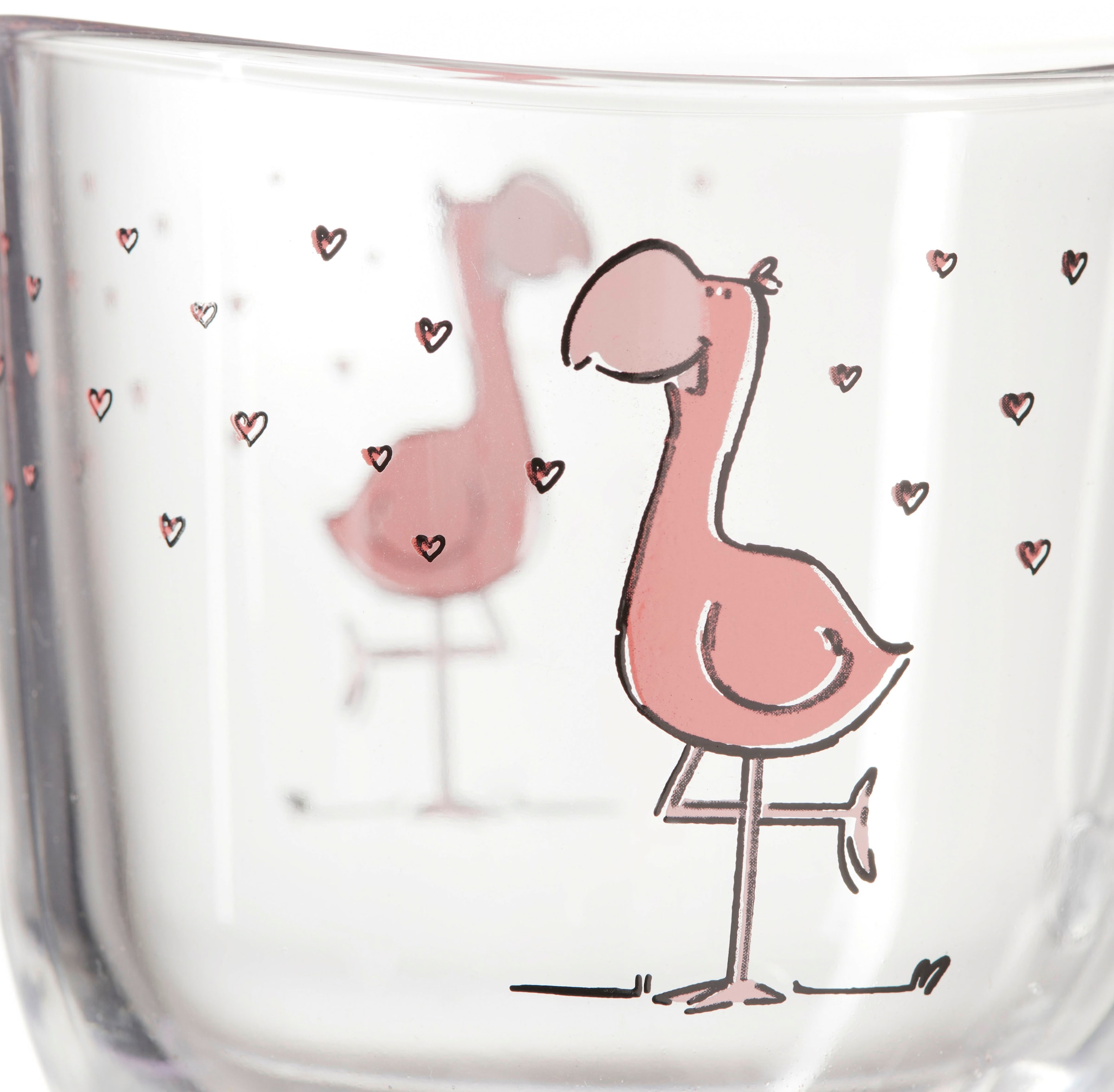 LEONARDO Gläser-Set »BAMBINI Flamingo 6er-Set«, (Set, 6 tlg.), 280 ml