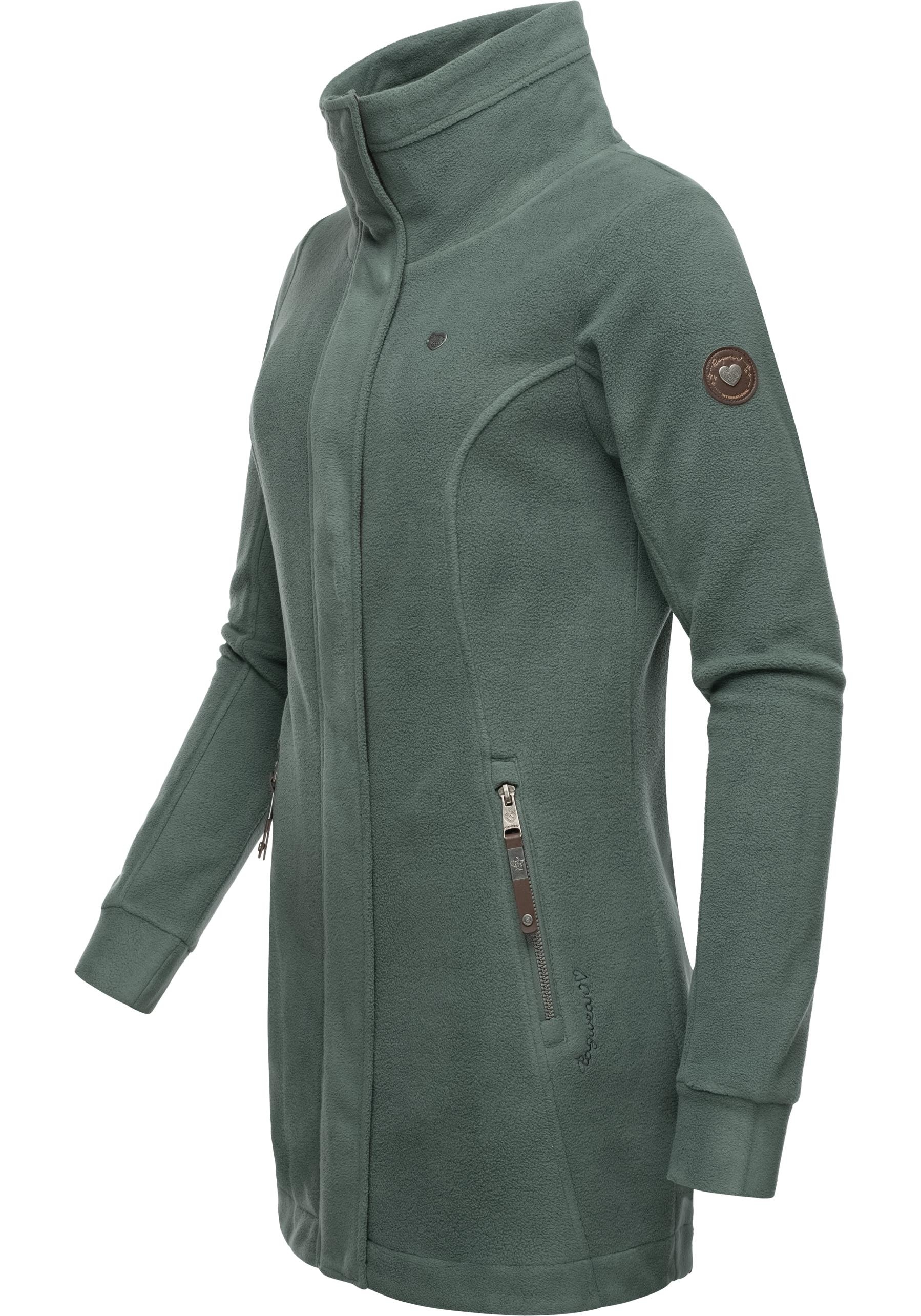 Ragwear Parka "Letrice Fleece", ohne Kapuze, Sportliche Zip-Fleecejacke mit günstig online kaufen