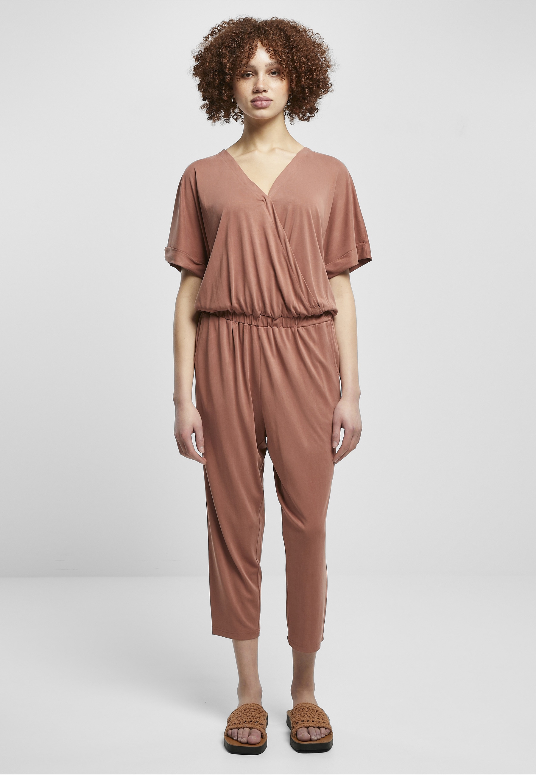 URBAN CLASSICS Jumpsuit »Urban Classics Damen Ladies Modal Jumpsuit« 1 Stk.