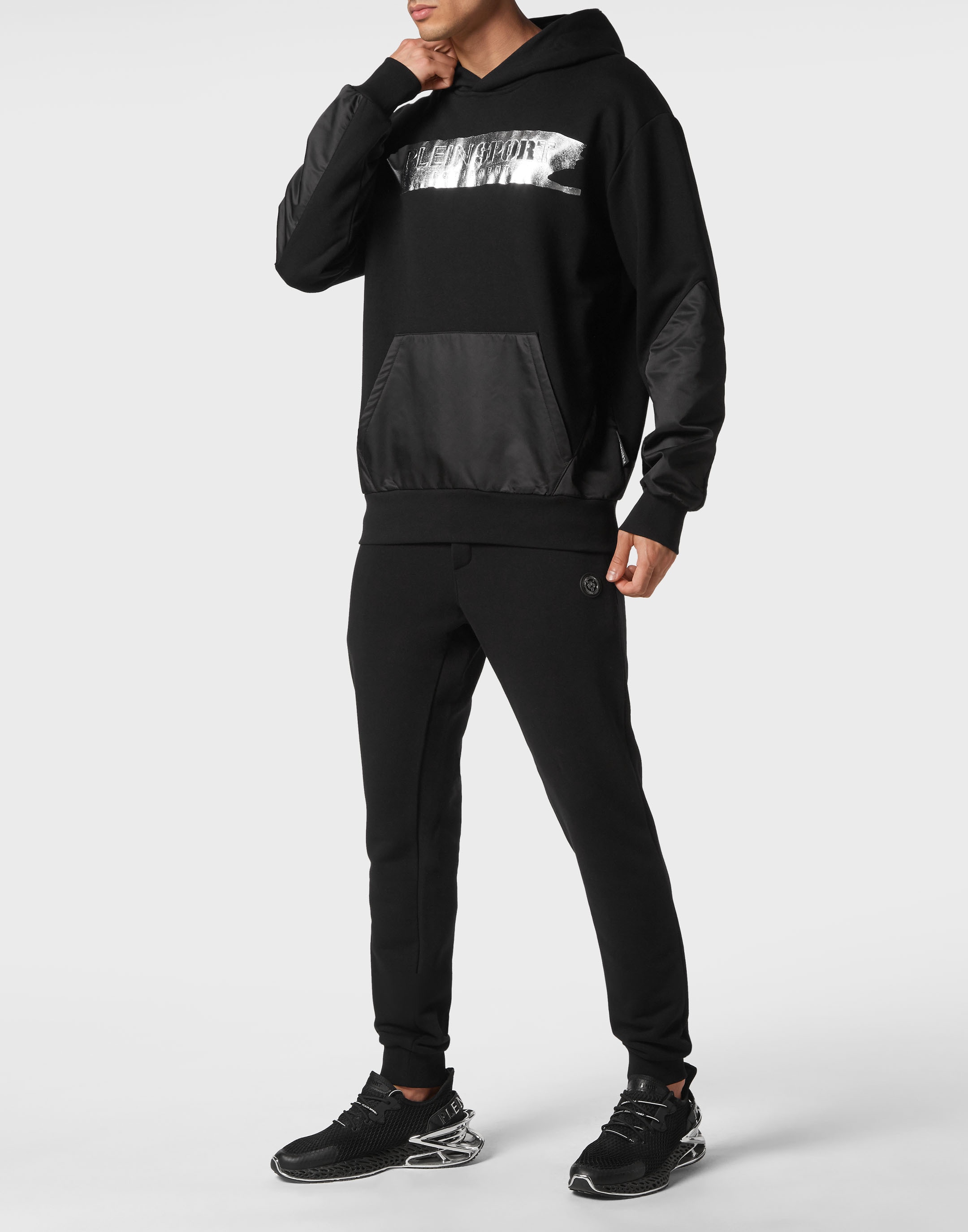 PLEIN SPORT Sweatshirt »Hoodie Sweatshirt Silver Brush«