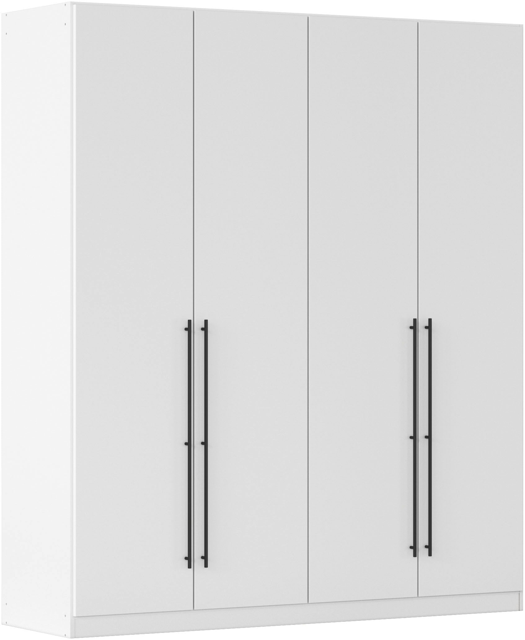 OTTO home Kleiderschrank "Mehrzweckschrank Aktenschrank Möbel Mietswohnung Schlafzimmer AVOLA" 3 verschiedene Ausstattungen BASIC/CLASSIC/PREMIUM (inkl. SOFT-CLOSE), mit hochwertigen Stangengriffen in Schwarz aus Metall MADE IN GERMANY