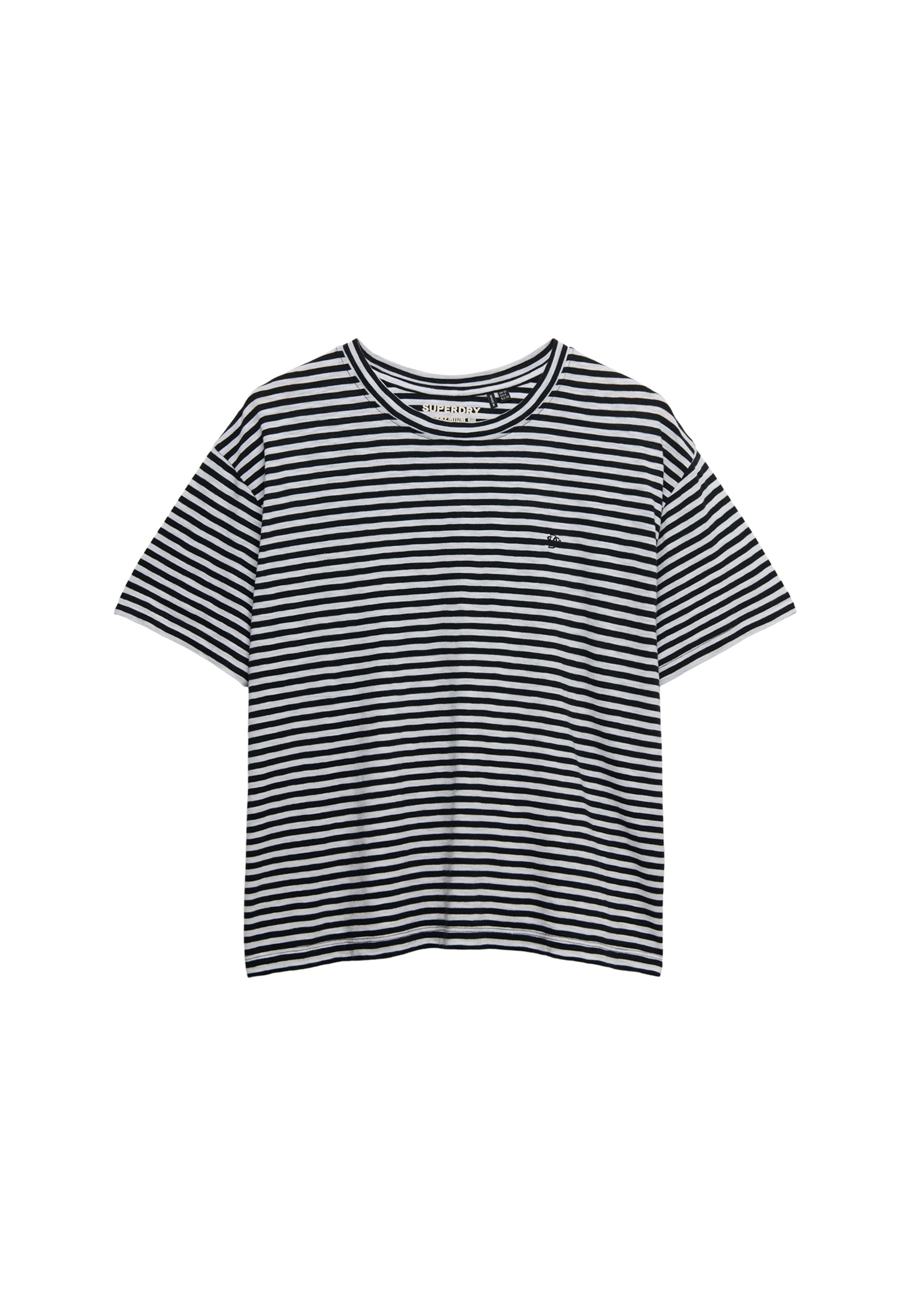 Superdry T-Shirt »STUDIOS CREW TEE« mit Markenlabel, aus Baumwollmischung, Relaxed Fit, Kurzarm