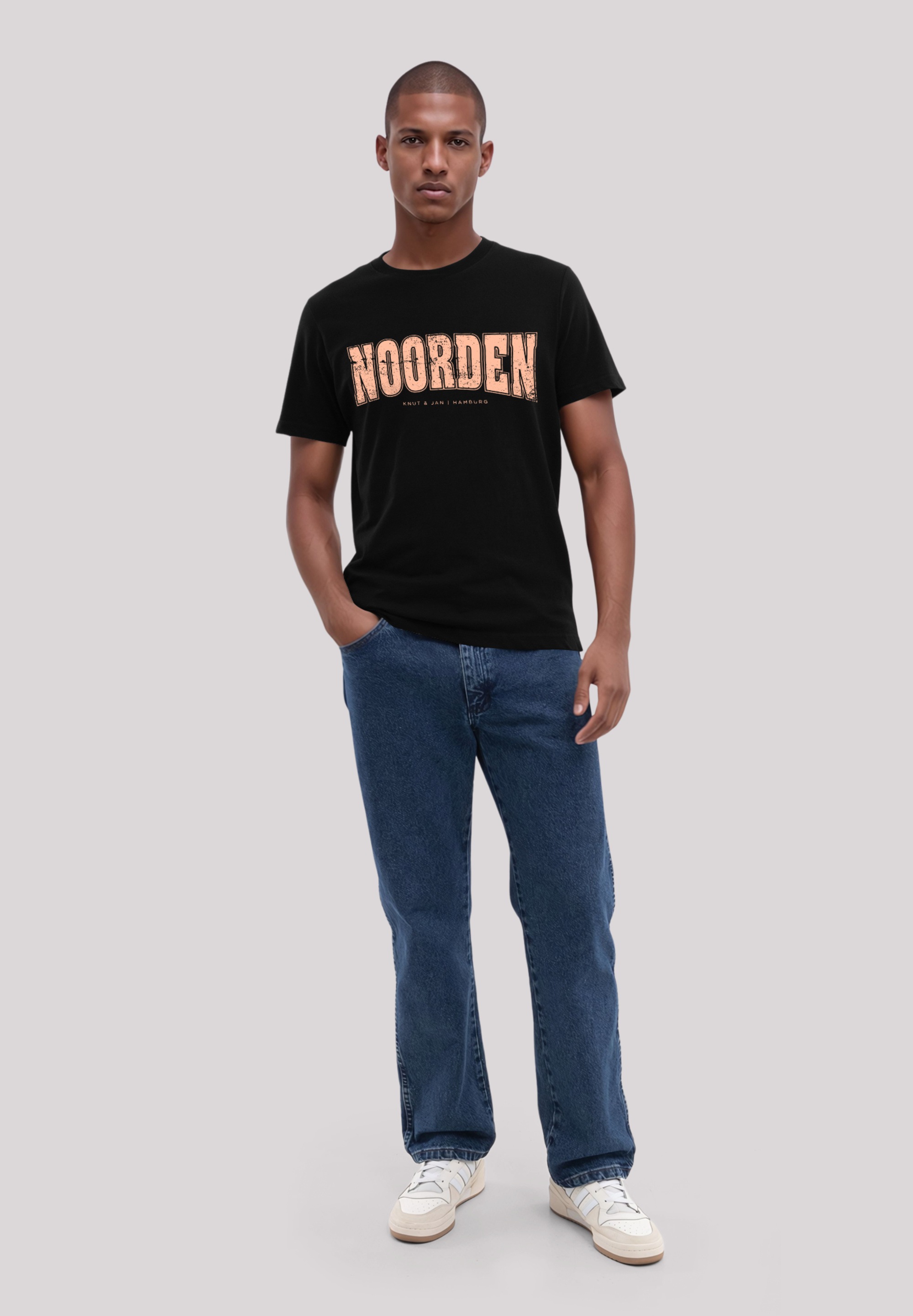 F4NT4STIC T-Shirt »Knut & Jan Hamburg Noorden Collegiate« Premium Qualität