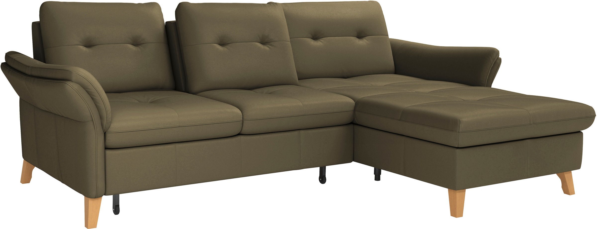 sit&more Ecksofa »Göteborg«, Sitztiefenverstellung und Federkern, wahlweise mit Bettfunktion