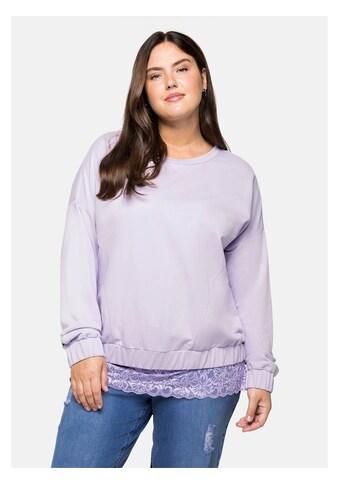 Sheego Sweatshirt »Große Größen«, mit Gummibund kaufen