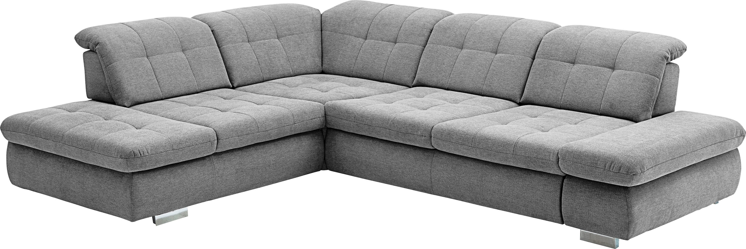 Die PlanBar Ecksofa »MP-IN17004 L-Form«, wahlweise mit Bettfunktion, Sitztiefen- und Kopfteilverstellung