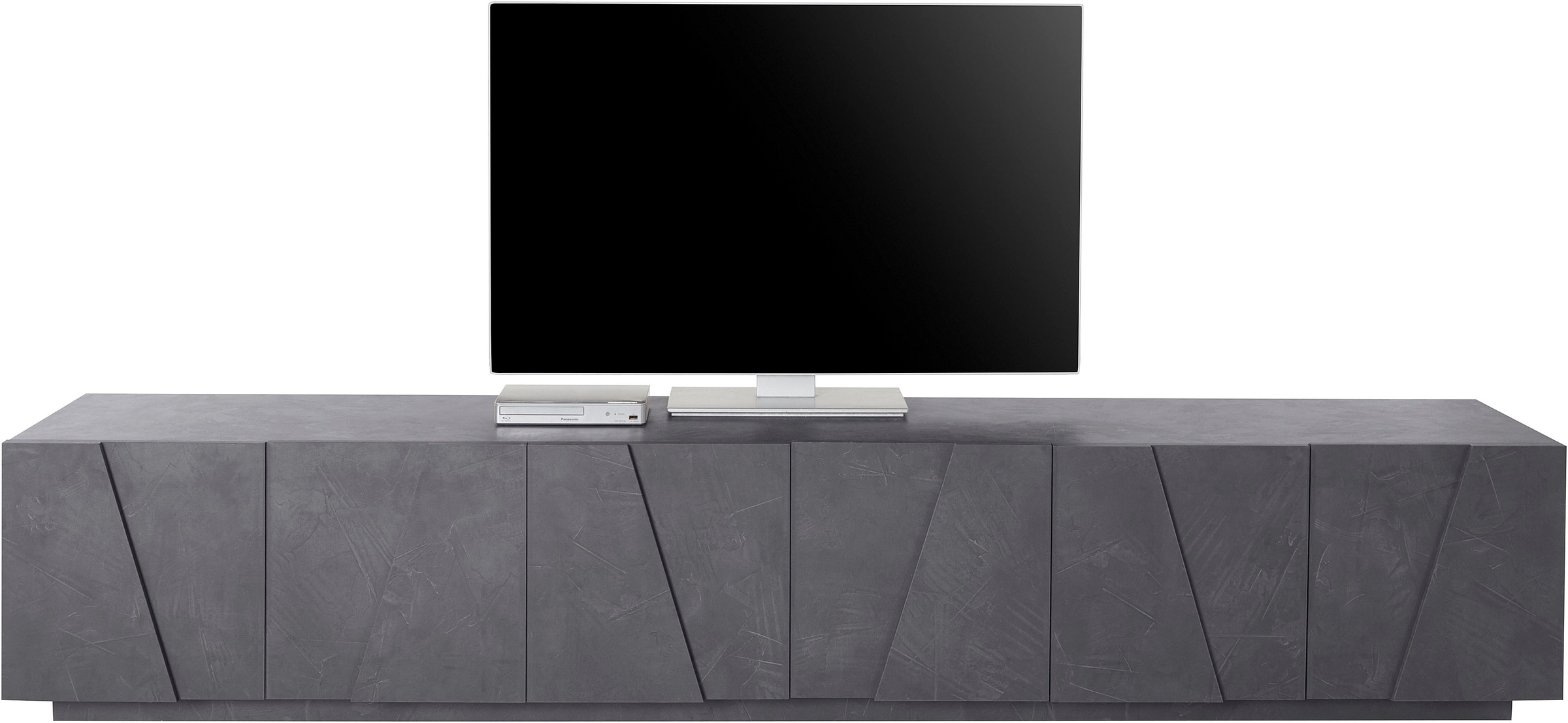 Home affaire Lowboard "PING, TV-Board, TV-Band, TV-Kommode" mit 6 Türen, Br günstig online kaufen