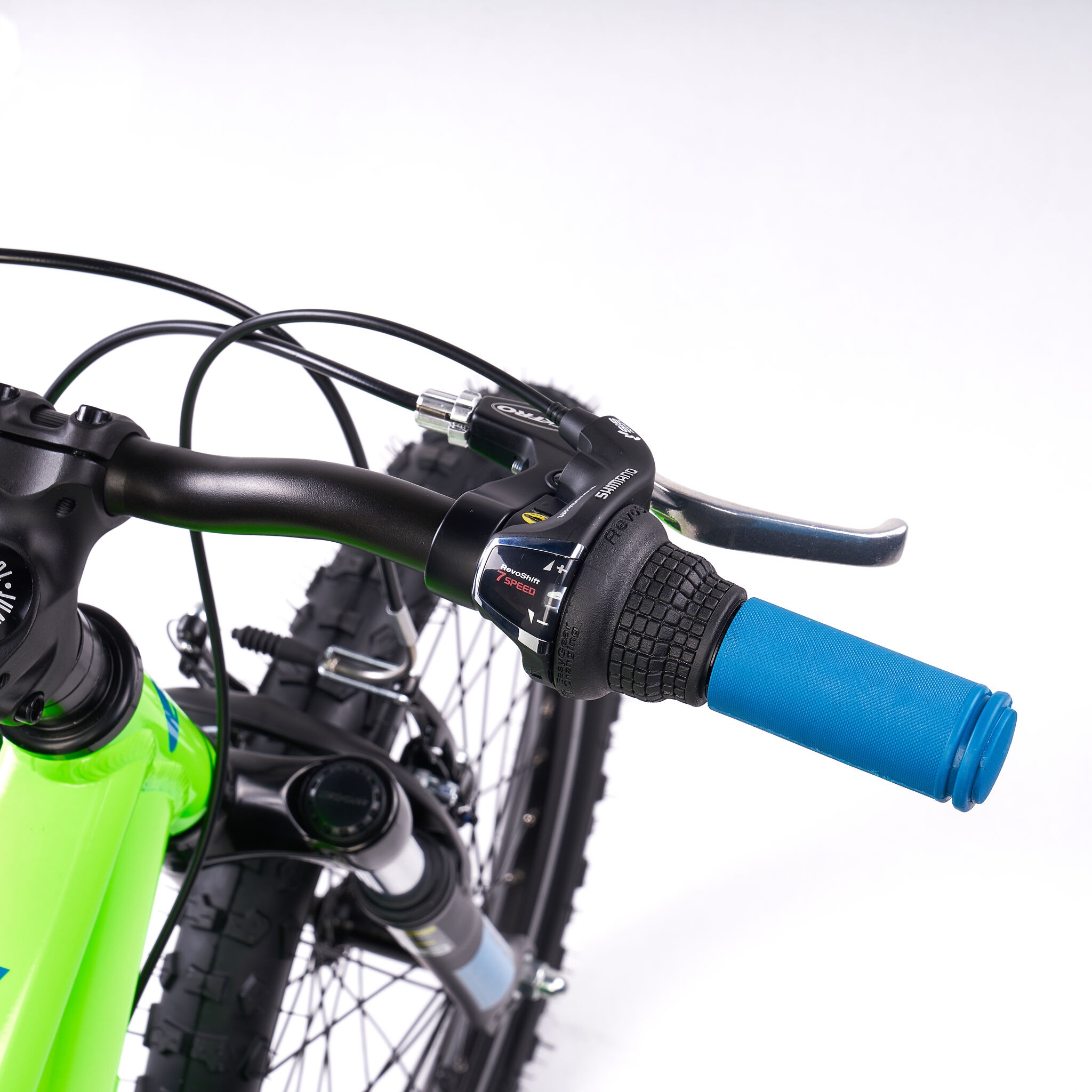 S’COOL Jugendfahrrad »S'COOL Xroc Pro 20-K7 Neon Green/Ocean« 7 Gang Shimano Kettenschaltung