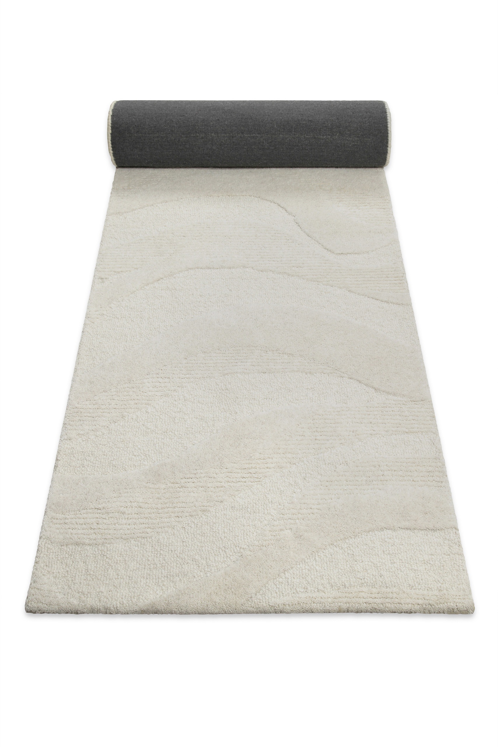 Wecon home Wollteppich »Hamptons THIRTYFOUR«, rechteckig, 15 mm Höhe, Läufer, Schurwolle, Kurzflor, Wohnzimmer, Schlafzimmer, Wellen