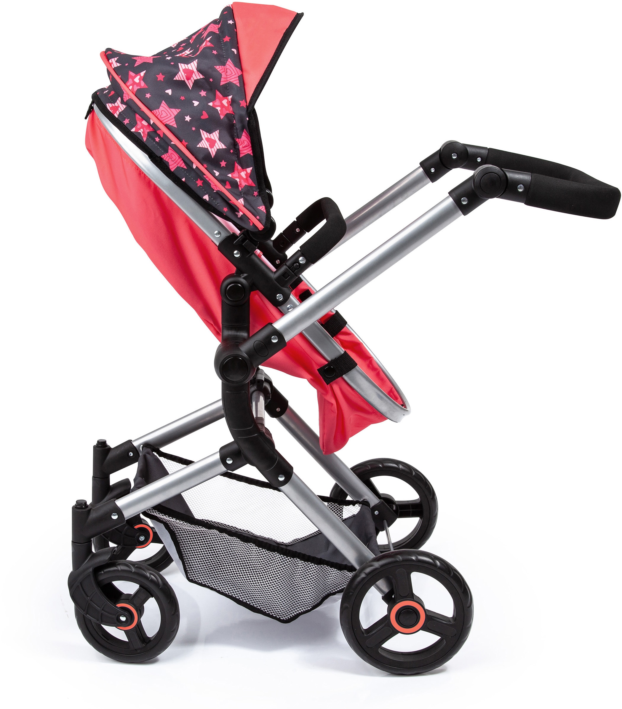 Bayer Kombi-Puppenwagen »Vario, Koralle« inkl. Wickeltasche