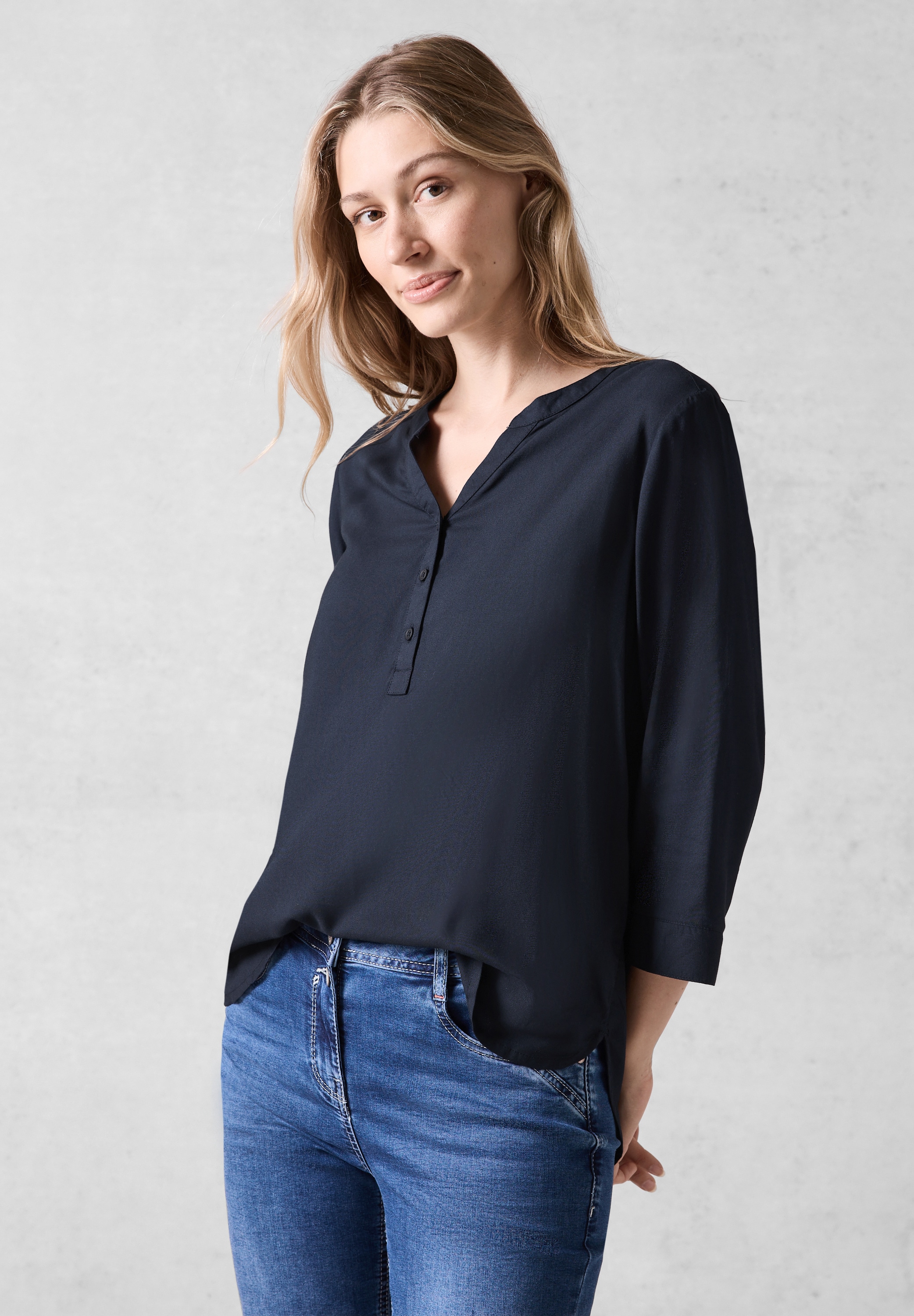 Shirtbluse, aus softer Viskose