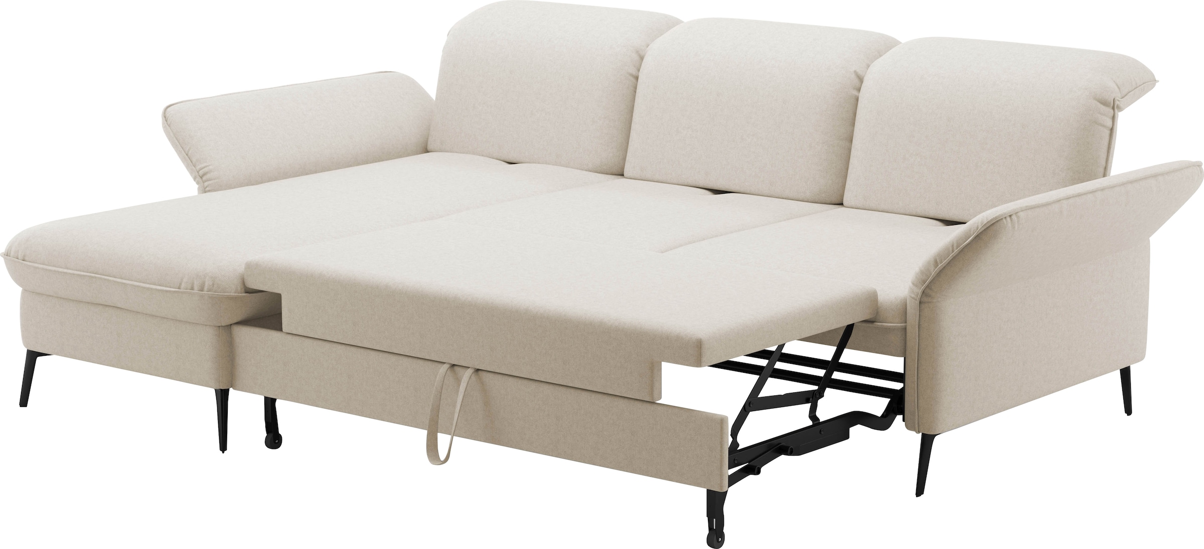 sit&more Ecksofa »Emely, inkl. Sitztiefenverstellung«, wahlweise mit Bettfunktion,Bettkasten,Kopf- & Armteilverstellung