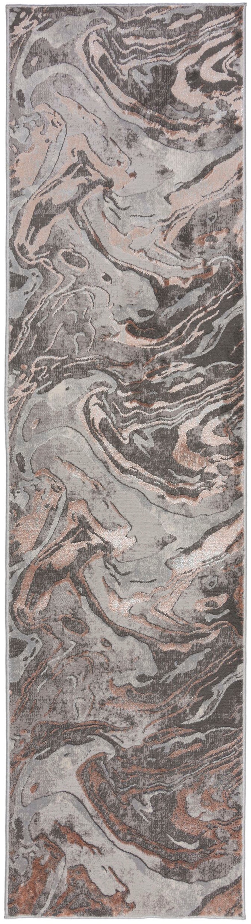 FLAIR RUGS Läufer "Marbled" rechteckig 12 Höhe dezenter Glanz, mehrfarbig, günstig online kaufen