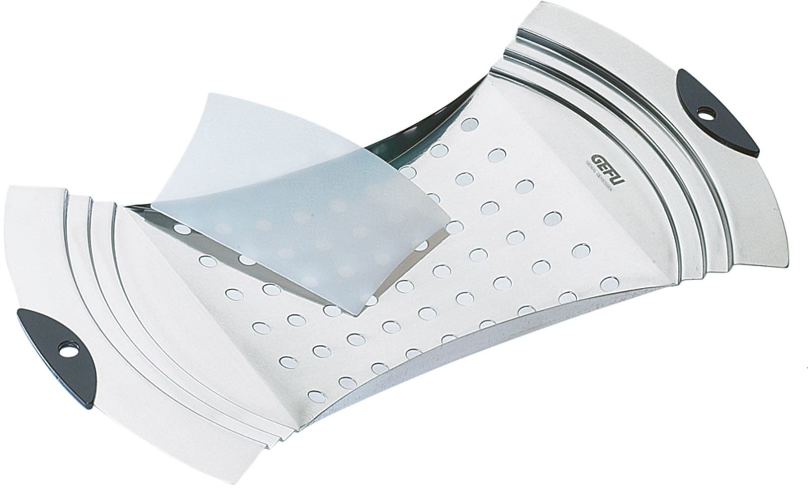 GEFU Spätzlereibe "ERGO", B:19cm L:33,7cm T:2,6cm, silber, Küchenreiben, für verschiedene Topfgrößen