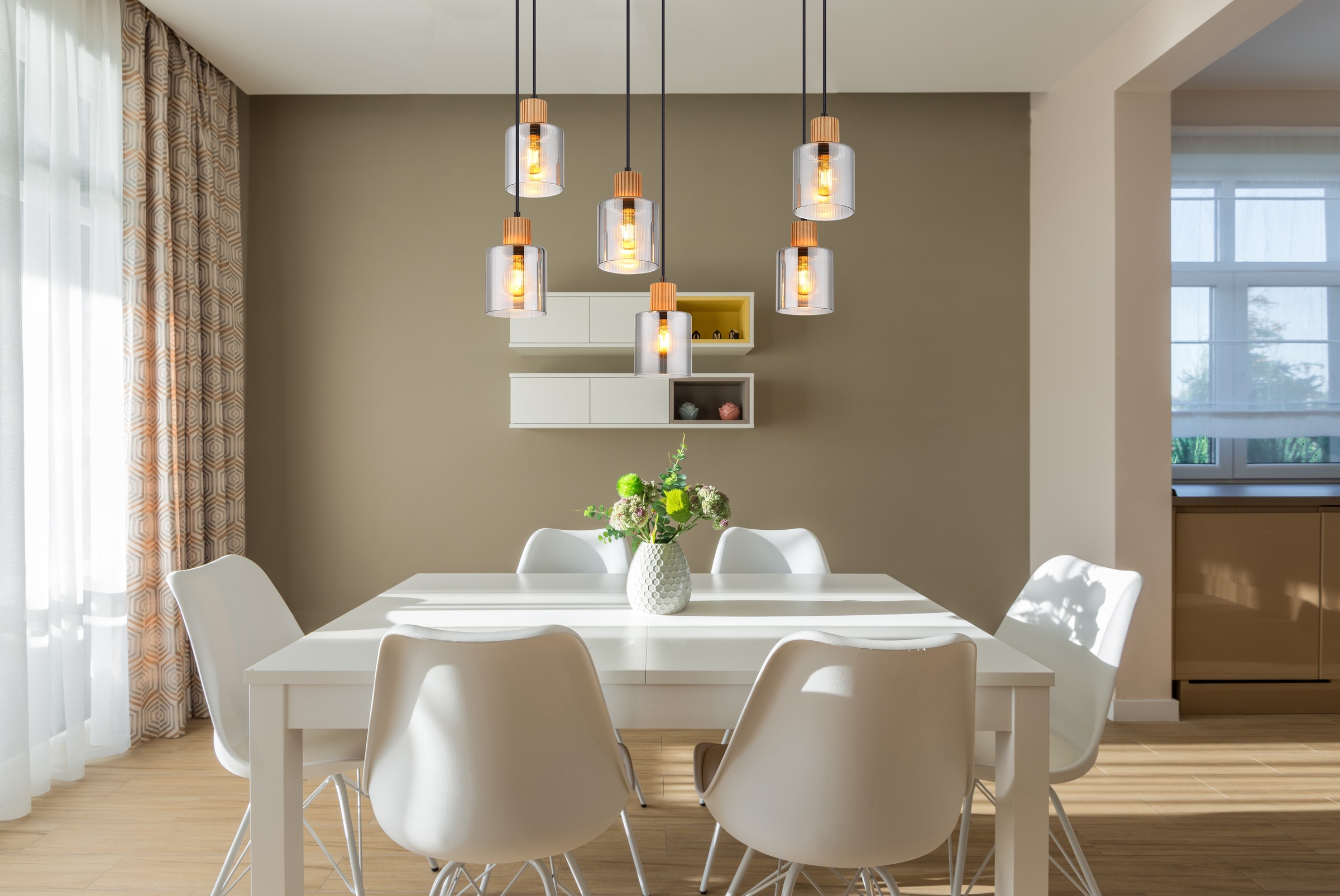 GLOBO LIGHTING Hängeleuchte »ALEIDIS« E27 1 Stk. Hängelampe Esszimmer-Leuchte Esstischleuchte Wohnzimmer