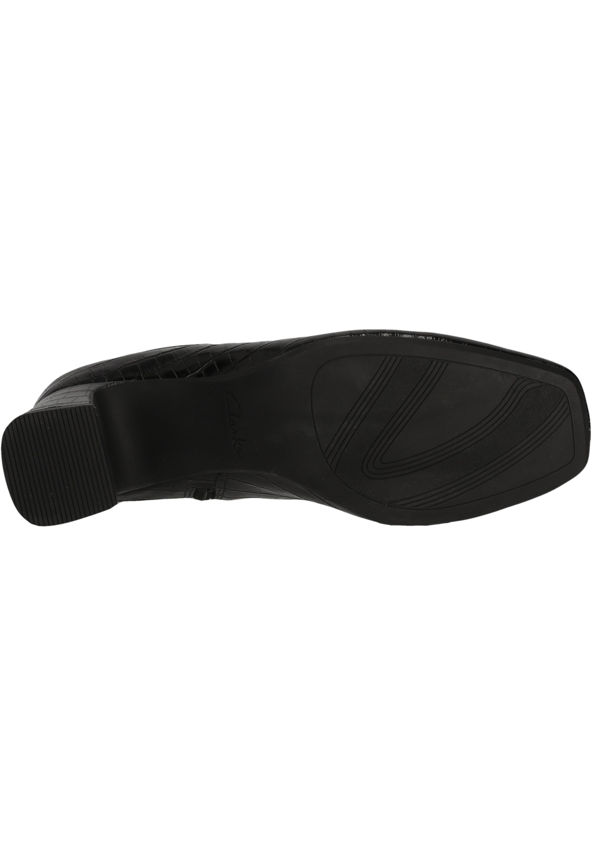 Clarks Stiefelette »Fernie Zip«  mit Reptilien-Optik