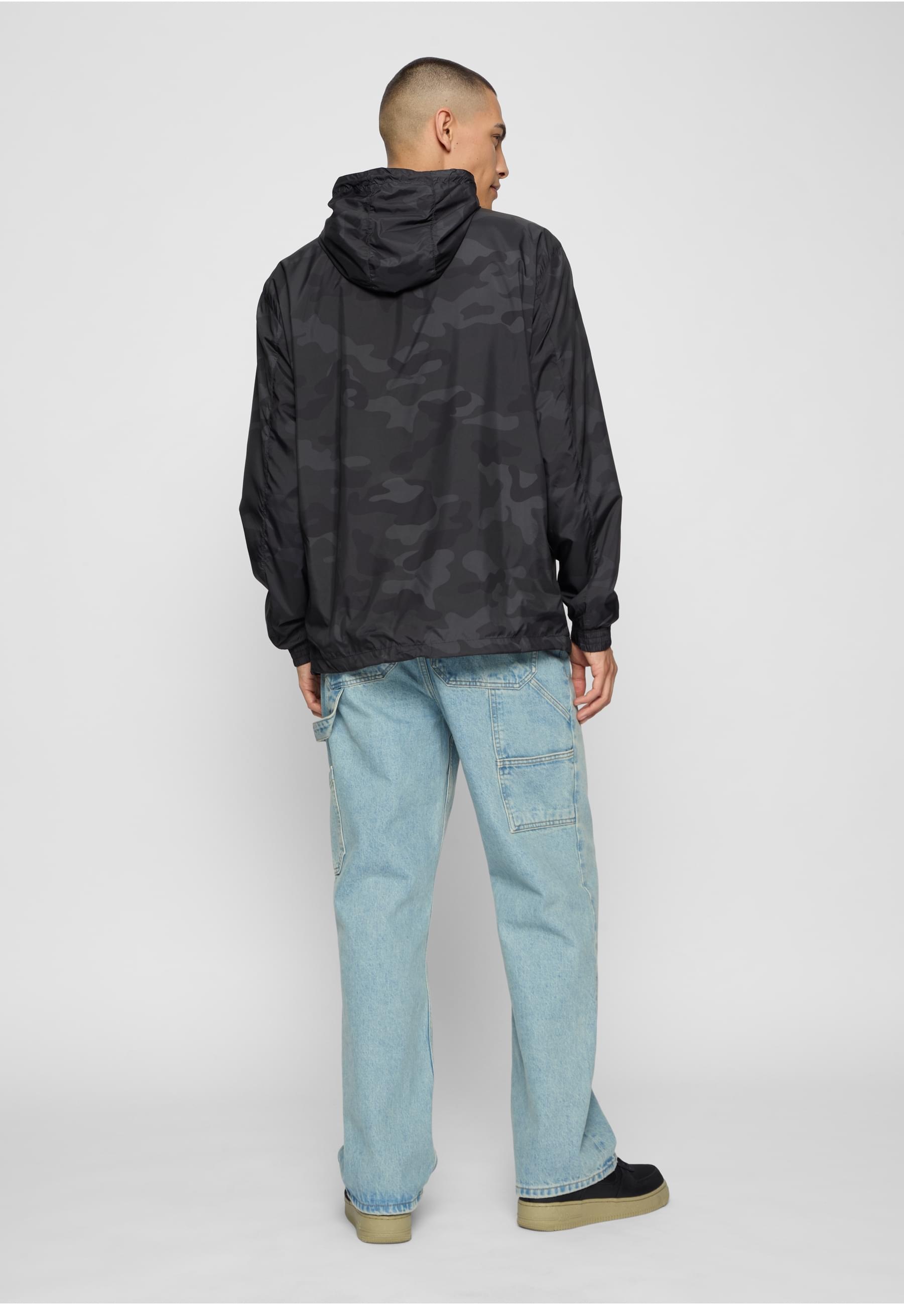 URBAN CLASSICS Anorak »Urban Classics Herren Camo Pull Over Windbreaker«, (1 St.), mit Kapuze