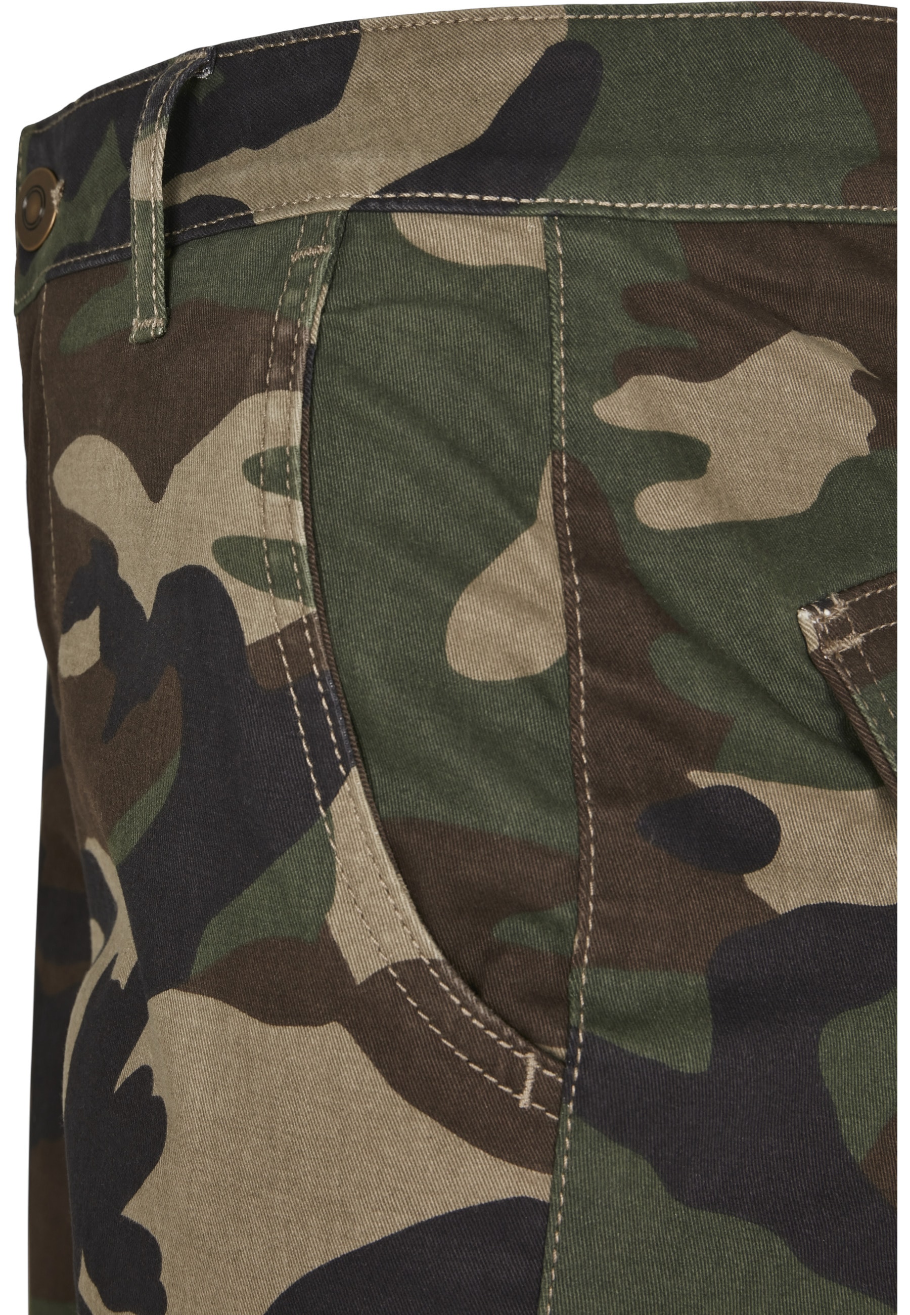 URBAN CLASSICS Cargohose »Urban Classics Damen Ladies High Waist Camo Cargo Pants«