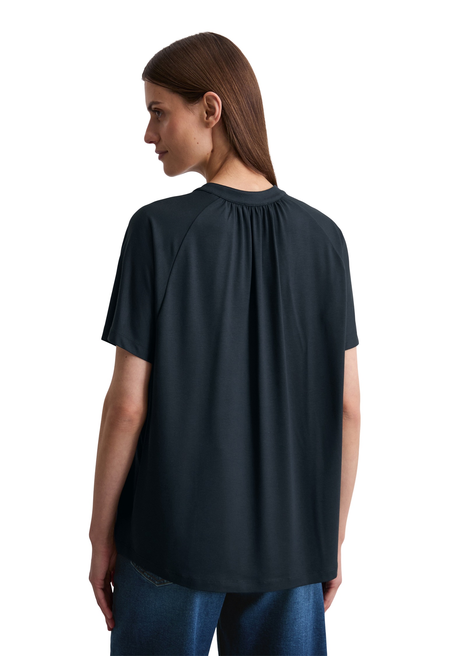 Marc O'Polo Stehkragenshirt, mit Knopfleiste