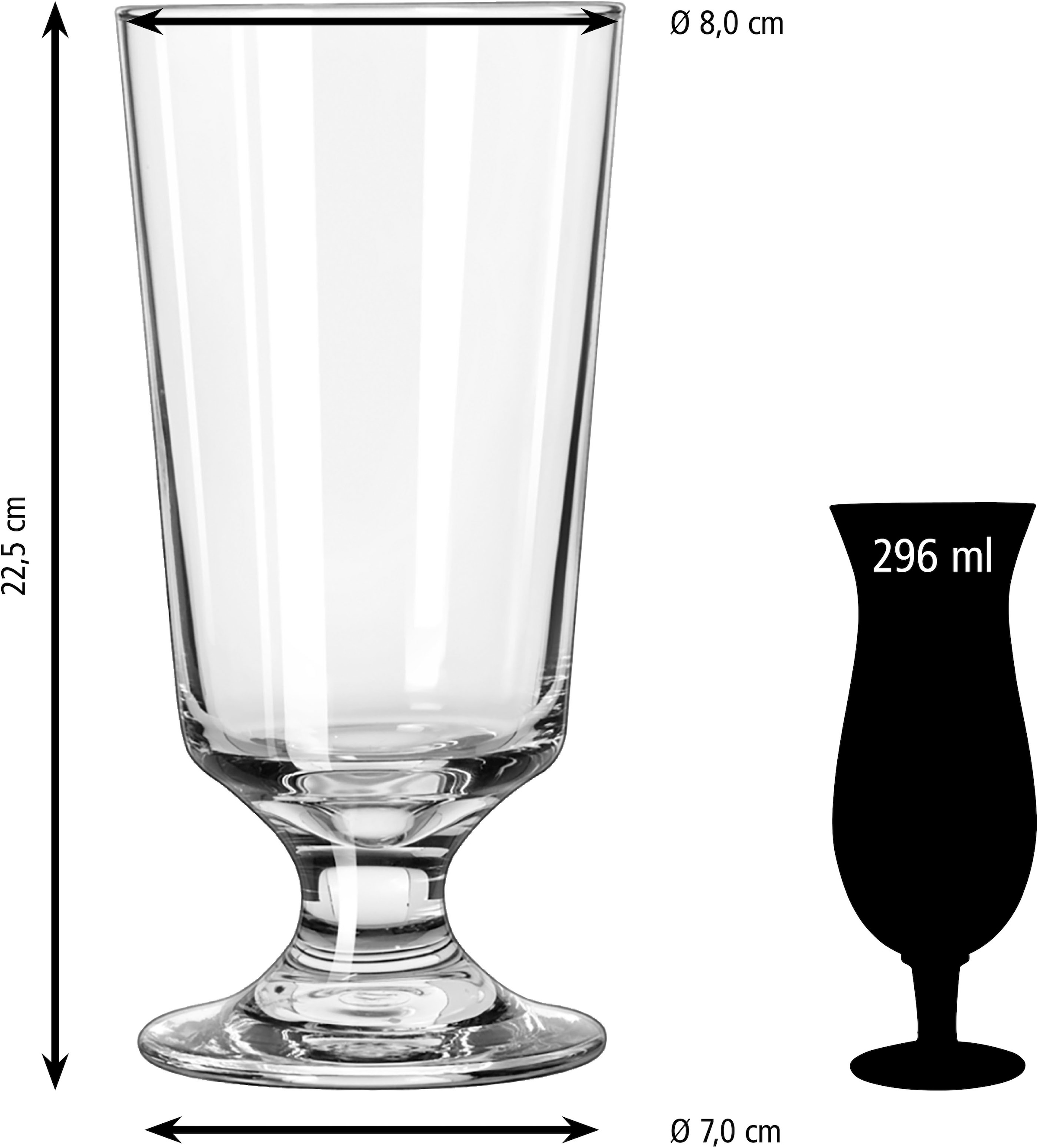 LIBBEY Gläser-Set »Libbey Highballglas 12er Set -EMBASSY-«, (Set, 12 tlg.), 296 ml, hochwertig verarbeitet, im modernen Design