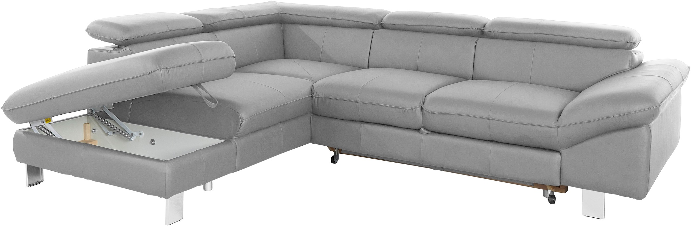 COTTA Ecksofa »Driver L-Form«, mit Kopfteilverstellung, wahlweise mit Bettfunktion & Bettkasten