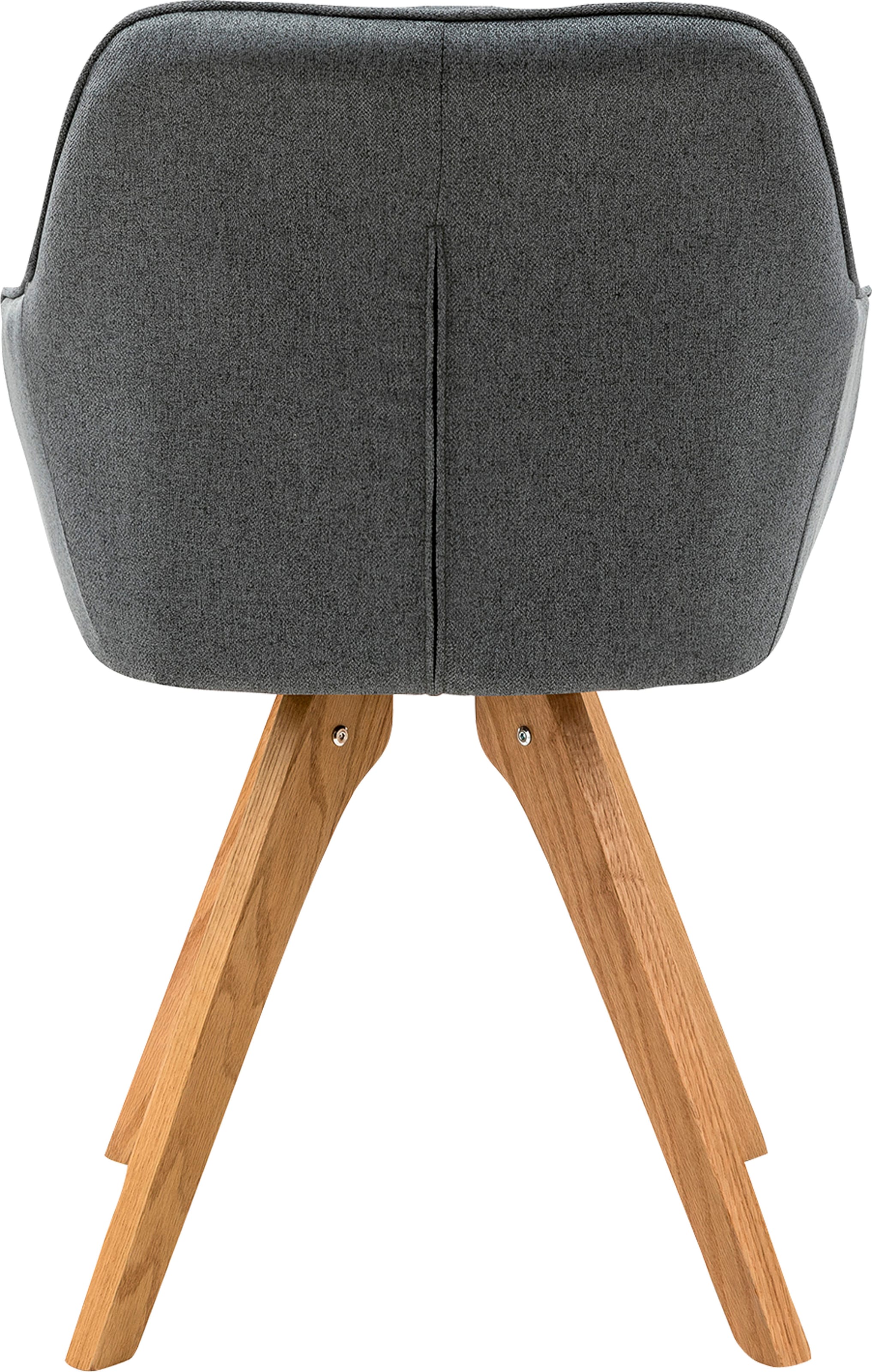 SalesFever Essgruppe »Växjö - Elegant gestaltete Sitzgruppe« Set, 5 Stk. tlg. bestehend aus 4 modernen Polsterstühlen und einem 180 cm breiten Tisch