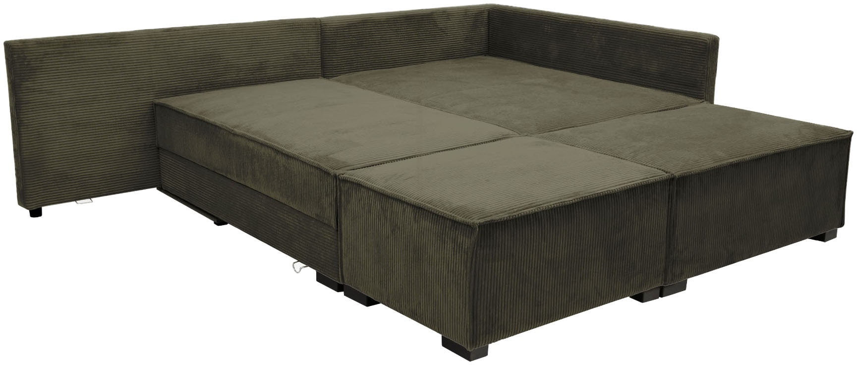 Home affaire »Night & Day L-Form, B: 316 cm mit Dauer-Schlaffunktion 180x200 cm« Set: Sofa & Hocker, Schlaffunktion, Bettkasten & Kissen, Boxspringbett