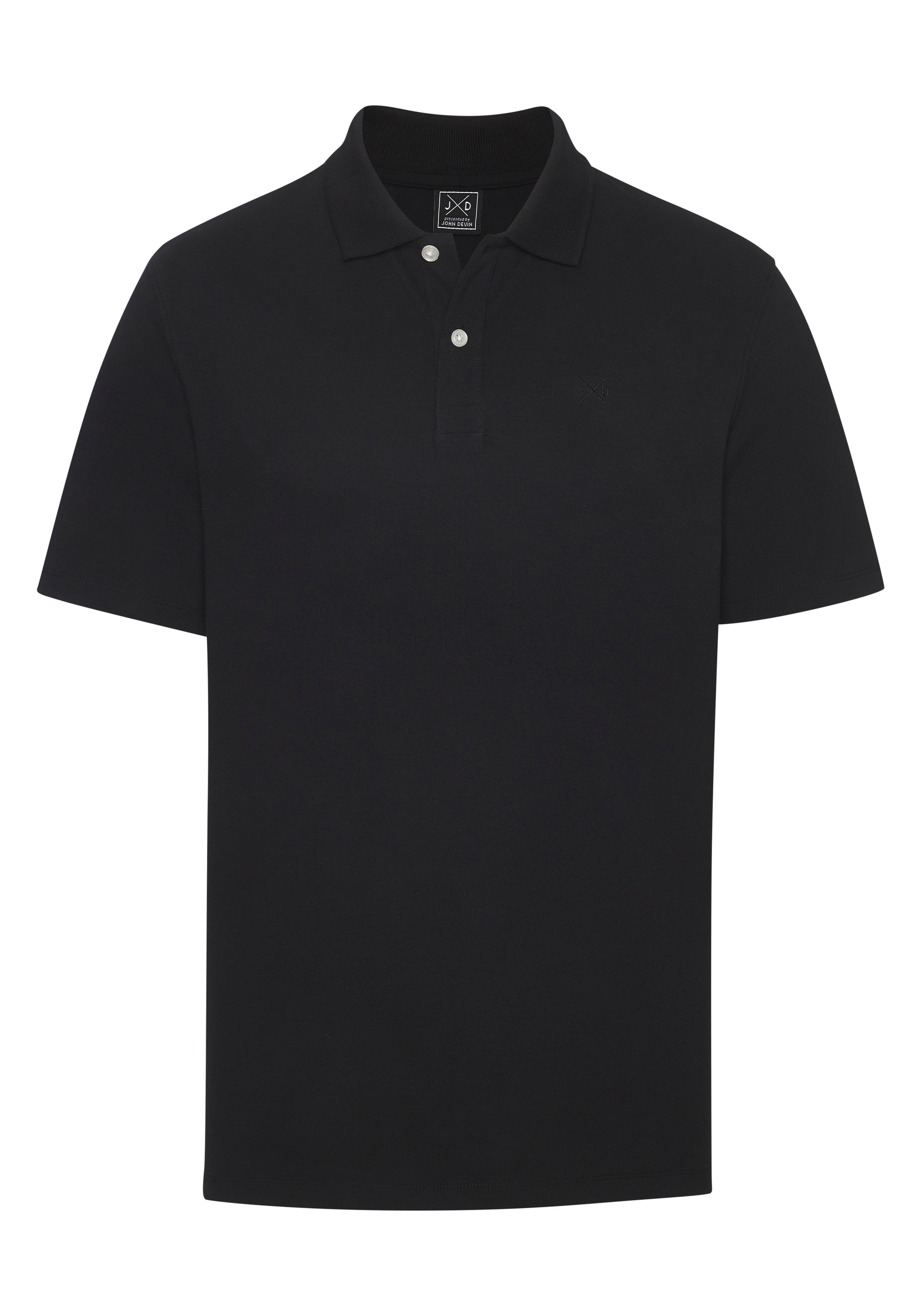 John Devin Poloshirt mit dezenter, hochwertiger Logostickerei günstig online kaufen