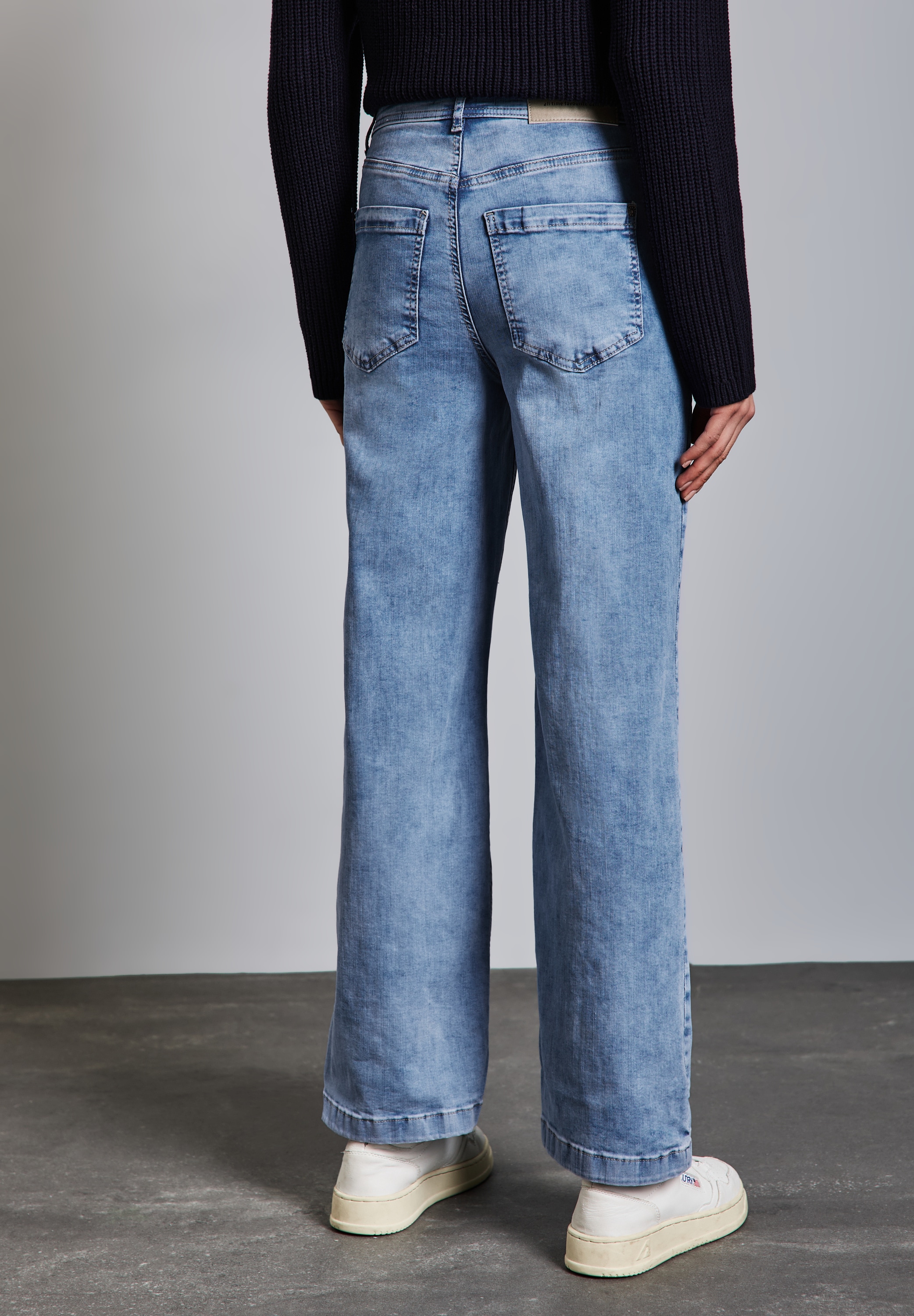 STREET ONE Gerade Džinsai High Waist