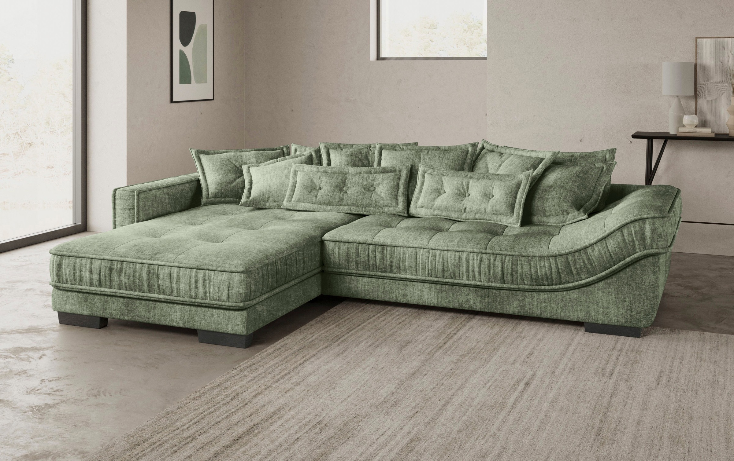 INOSIGN Ecksofa "Diwan II DuraFlex", DuraFlex-Kaltschaumpolsterung, bis 140 günstig online kaufen