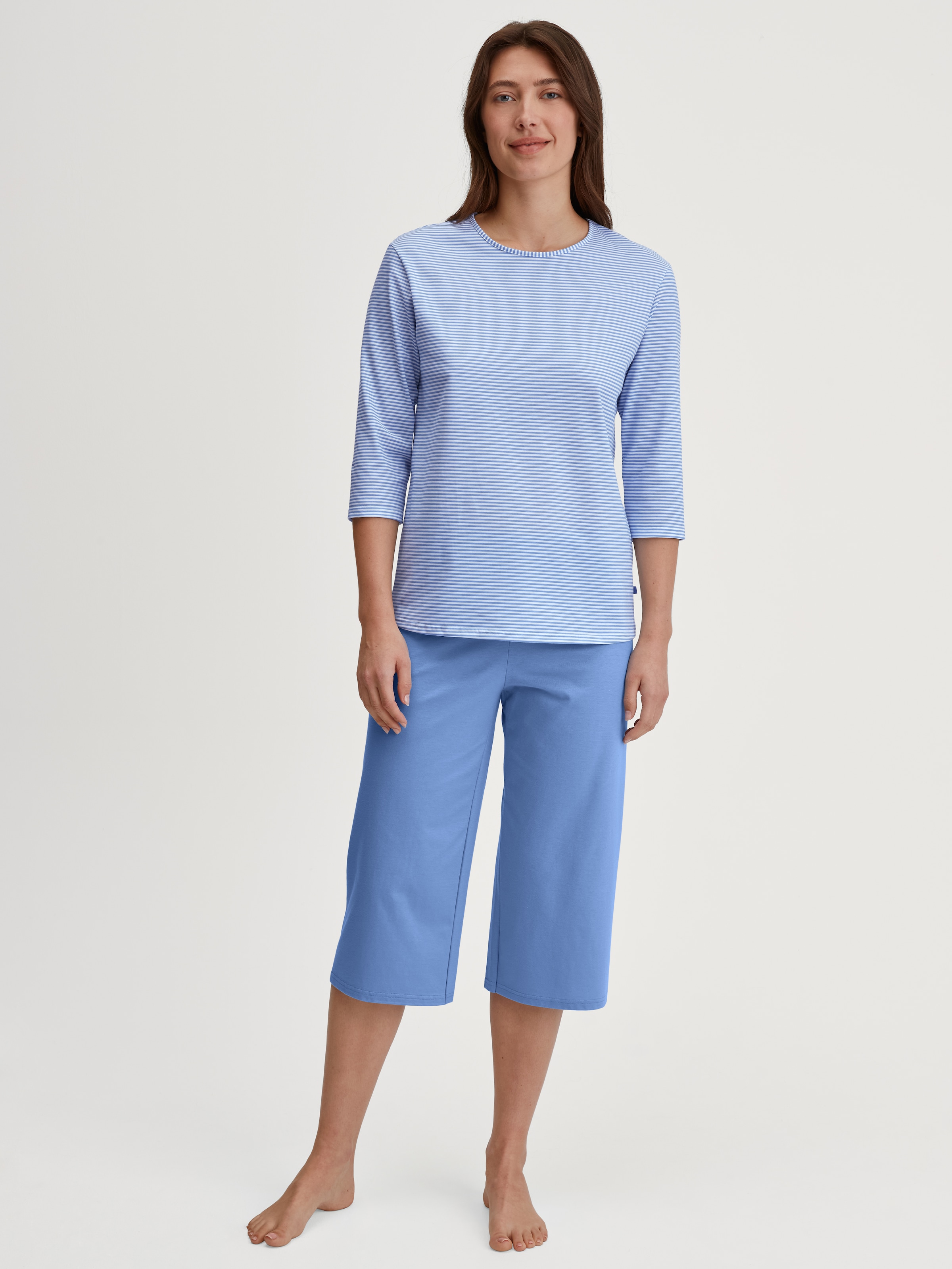 CALIDA Capri-Pyjama "Lovely Nights", (2 tlg.), Rundhalsausschnitt, Baumwoll günstig online kaufen